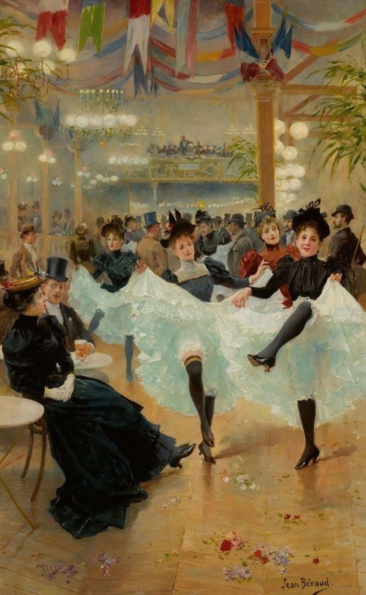 Jean Beraud、Scene de Bistro、希少画集より、新品額装付 Jean Beraud、Scene de Bistro、希少画集より、新品額装付 Jean Beraud