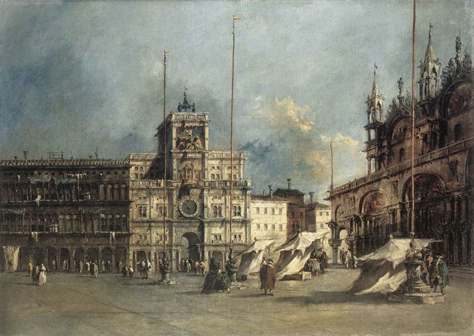 The Torre del Orologio by Francesco Guardi
