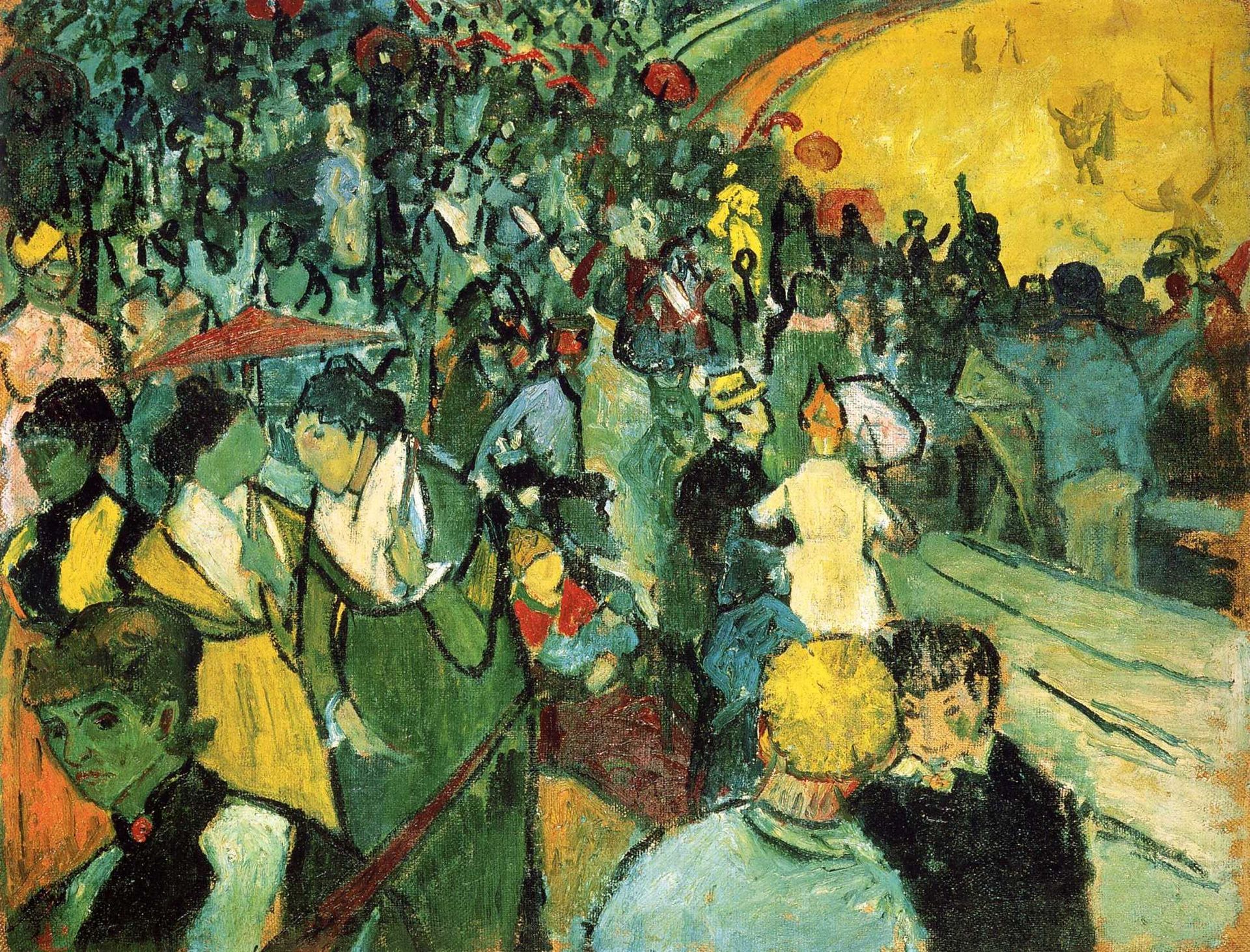 Spectators in the Arena at Arles by Vincent van Gogh