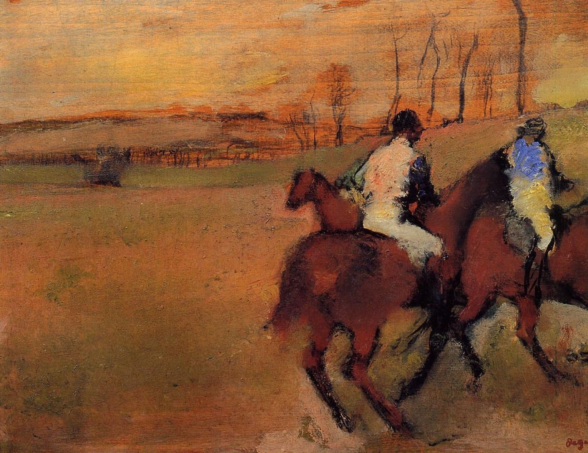 Horses and Jockeys by Edgar Degas