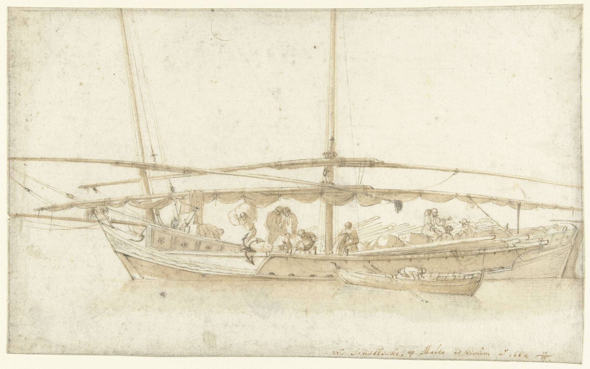 Boot te Malta by Willem Schellinks