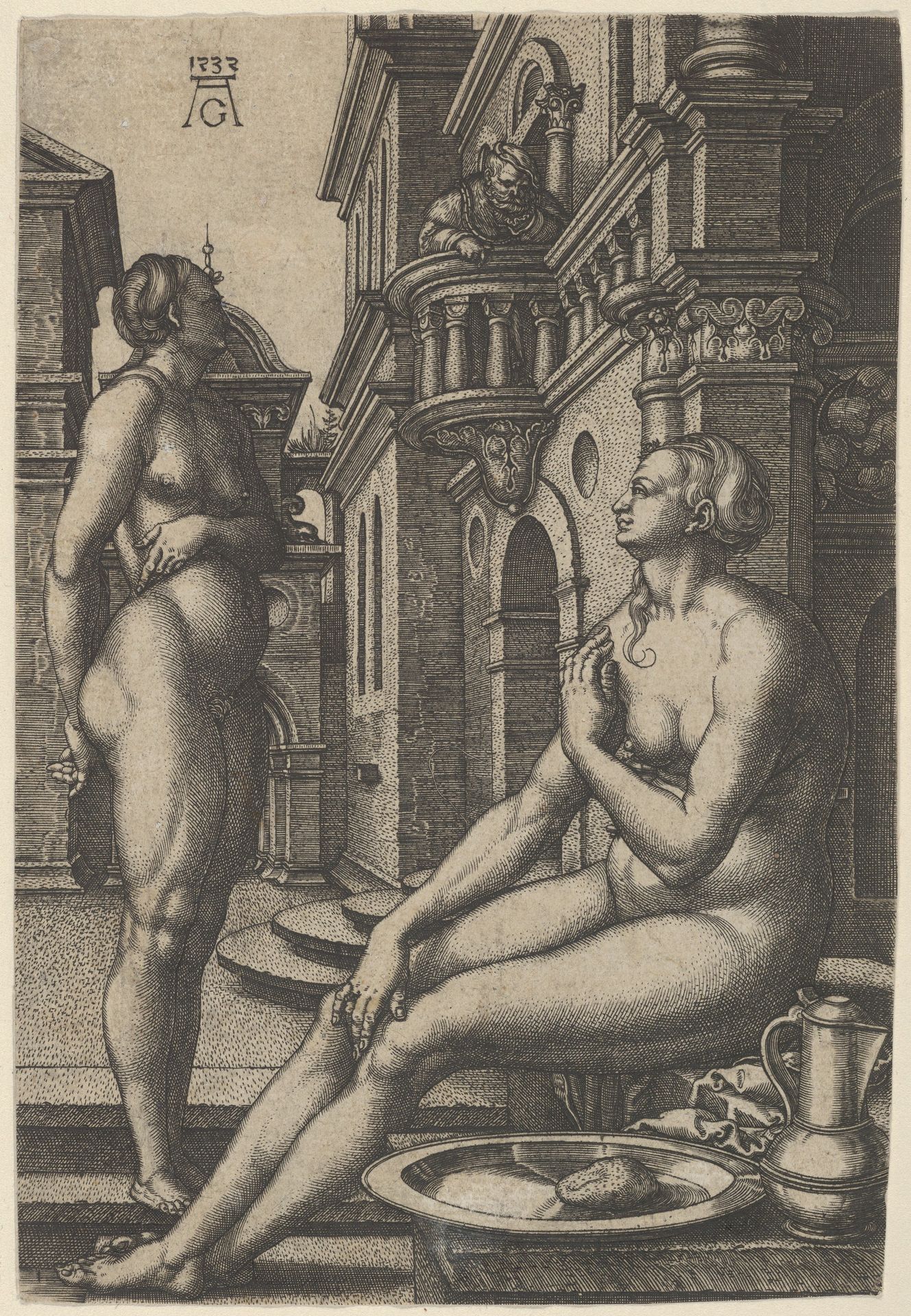Bathsheba at the Bath by Heinrich Aldegrever