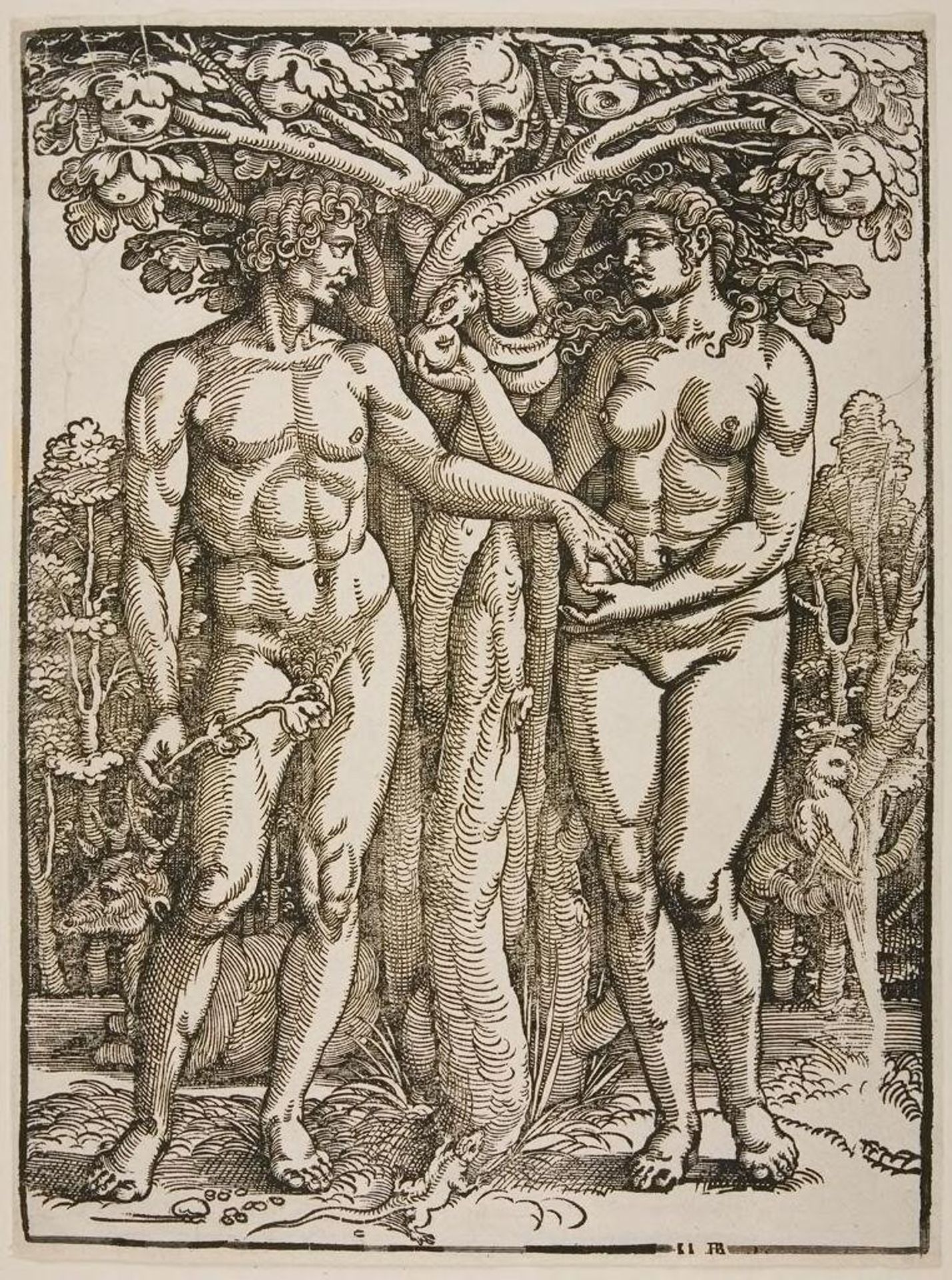 Adam and Eve by Sebald Beham