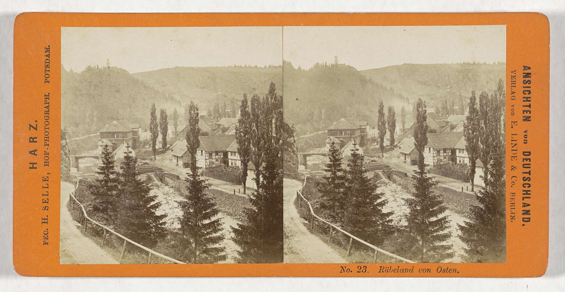 Rübeland gezien vanuit het oosten by Hermann Selle