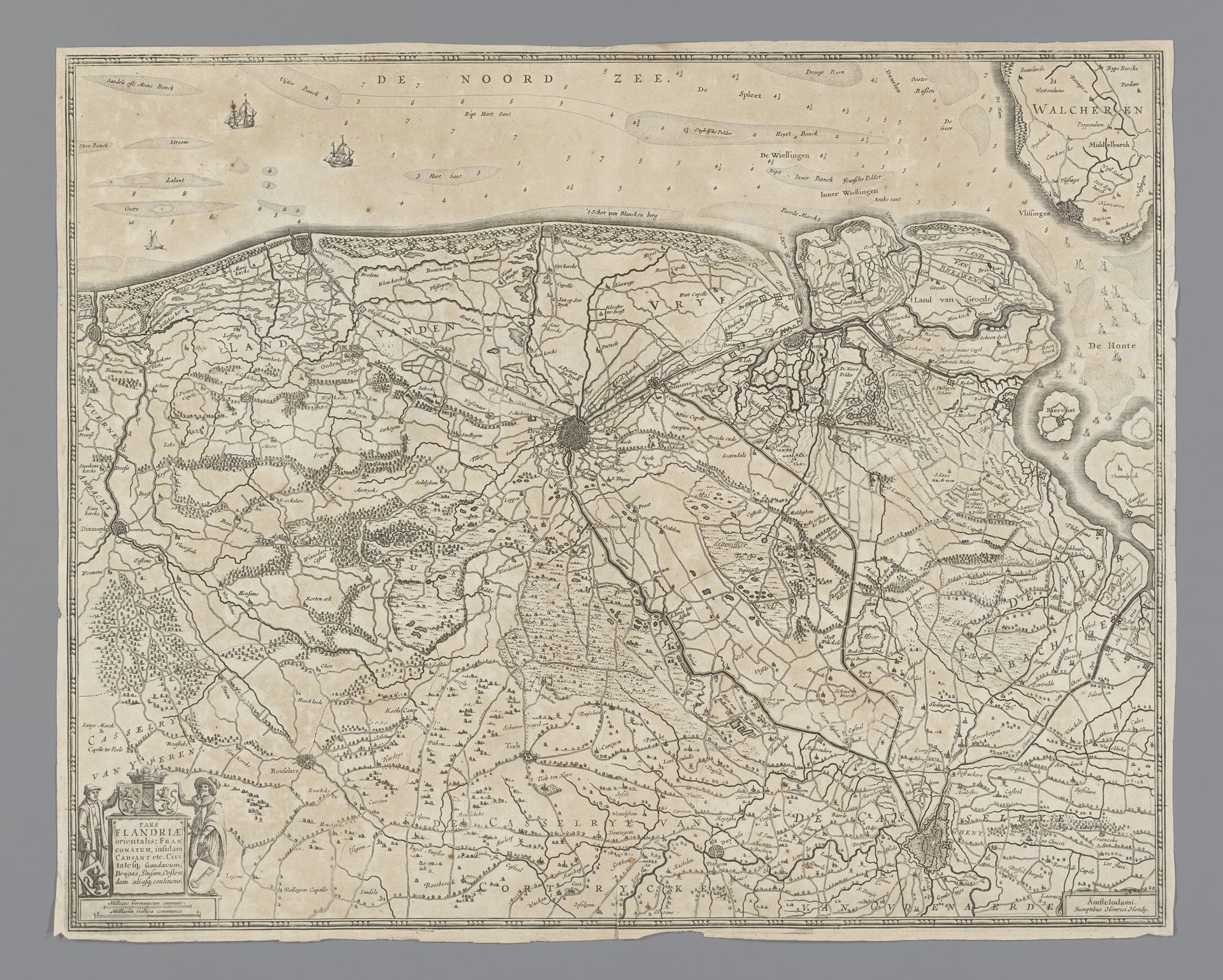 Kaart van het Brugse Vrije by Anonymous