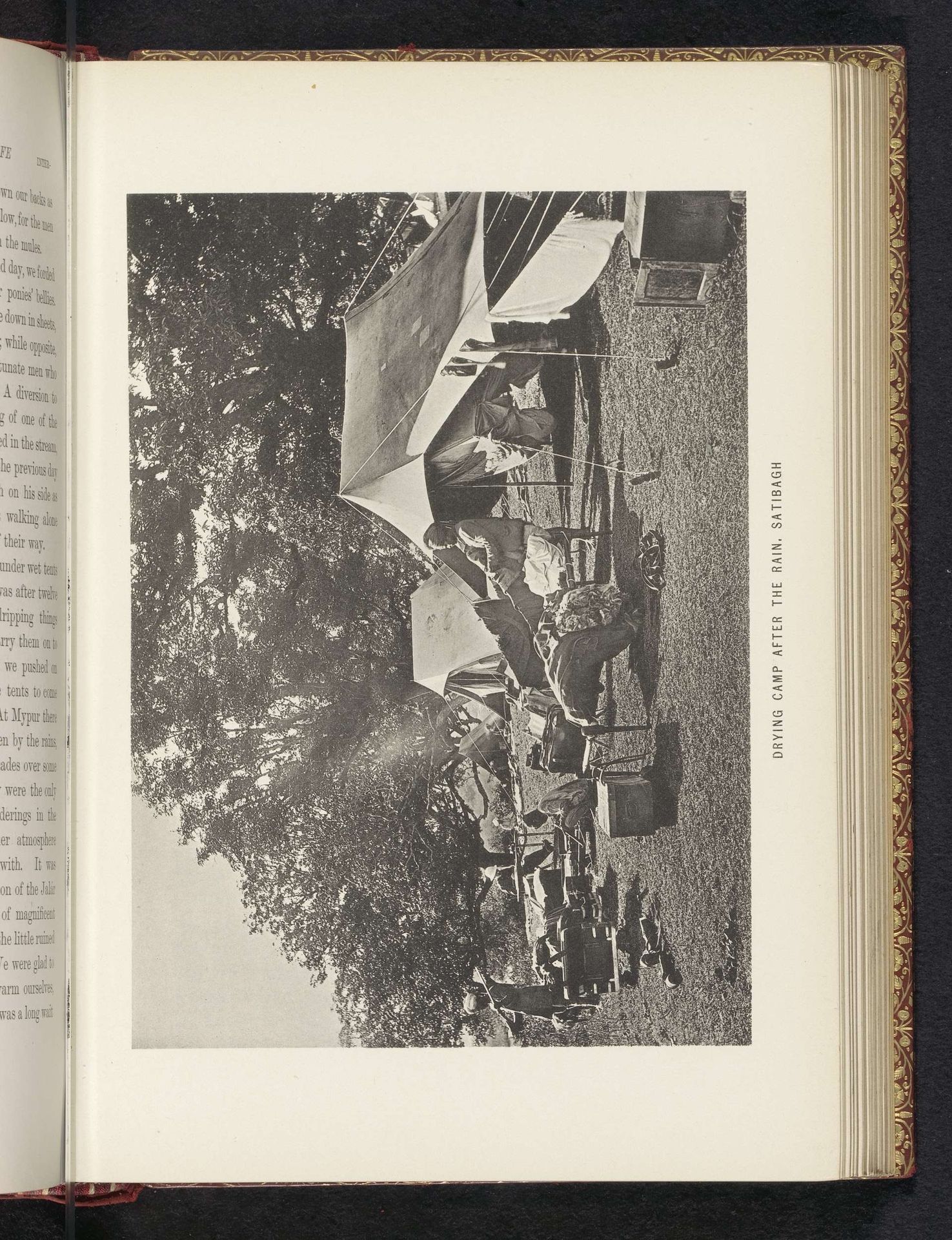 Drying camp after the rain, Satibagh by Frederick Saint John Gore