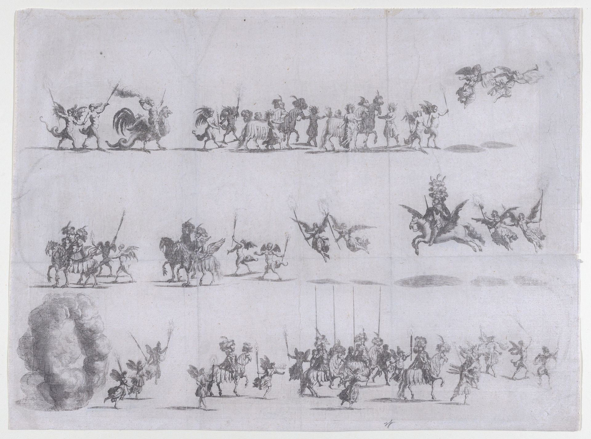 Plate 10 from Pietro Paulo Bissari, Antiopa by Mathäus Küsel