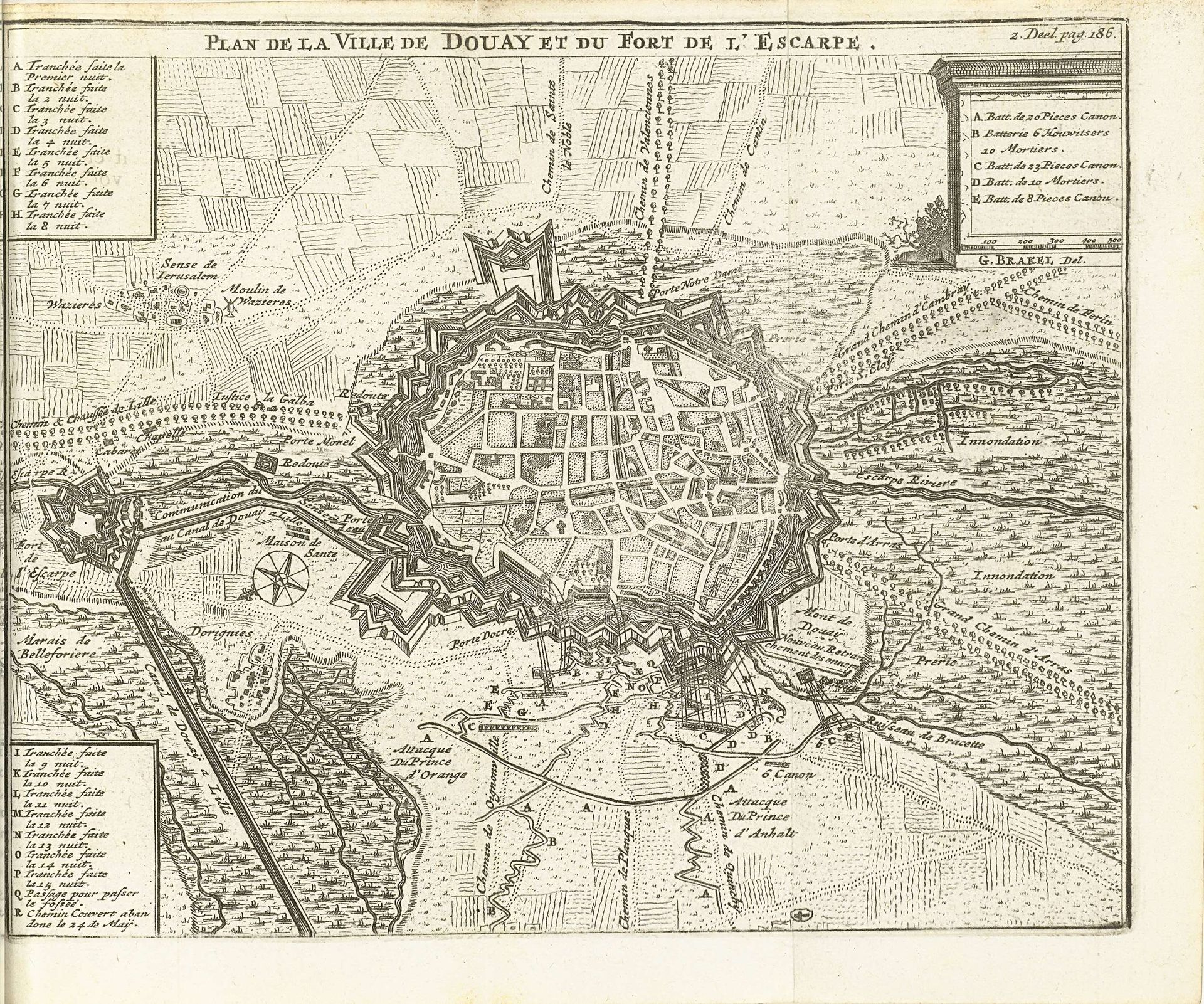 Beleg van Douai, 1710 by Matthijs Pool