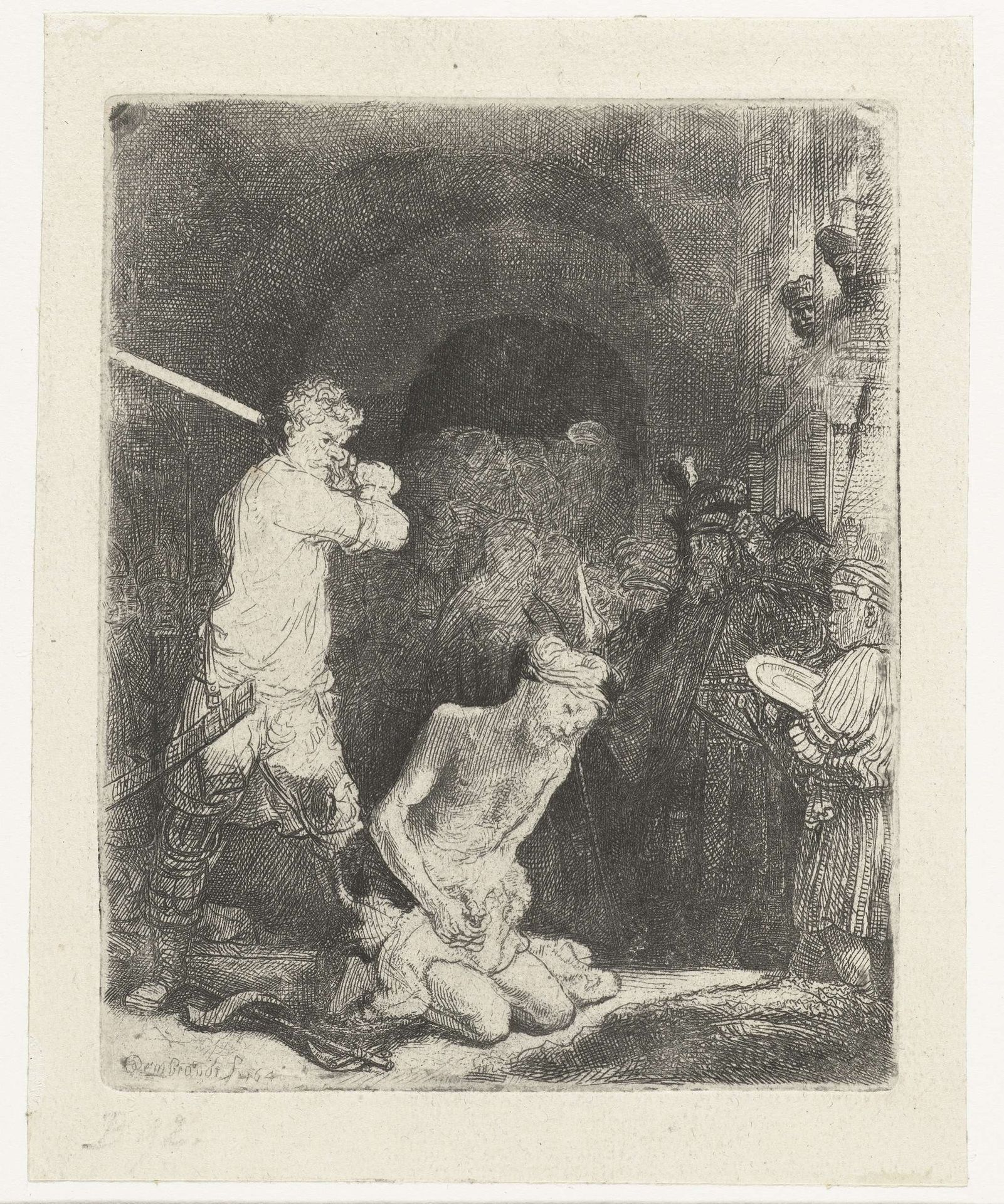 The beheading of St John the Baptist by Rembrandt van Rijn