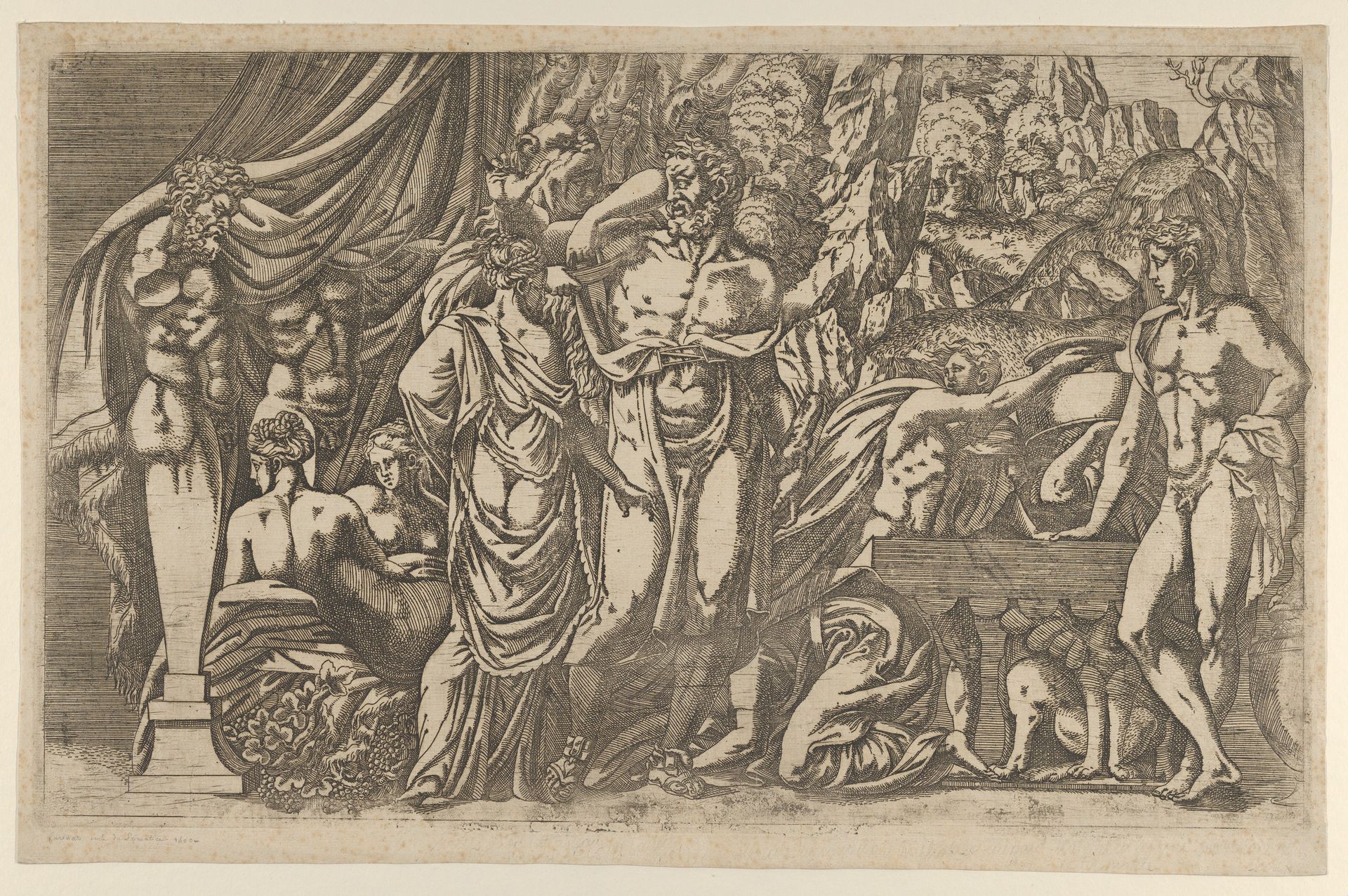 Hercules dressed as a woman by Antonio Fantuzzi