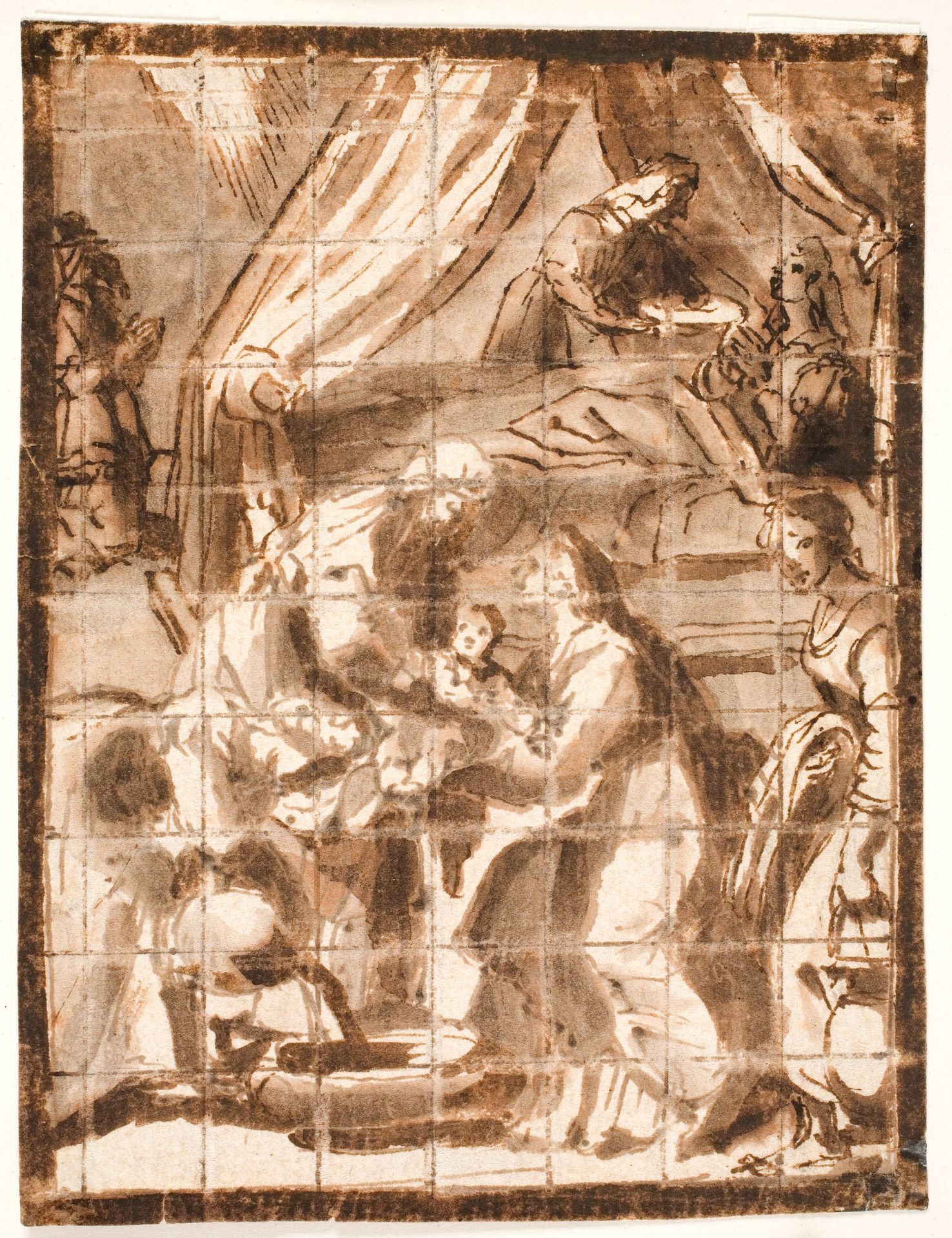The birth of virgin Mary by Adam Elsheimer
