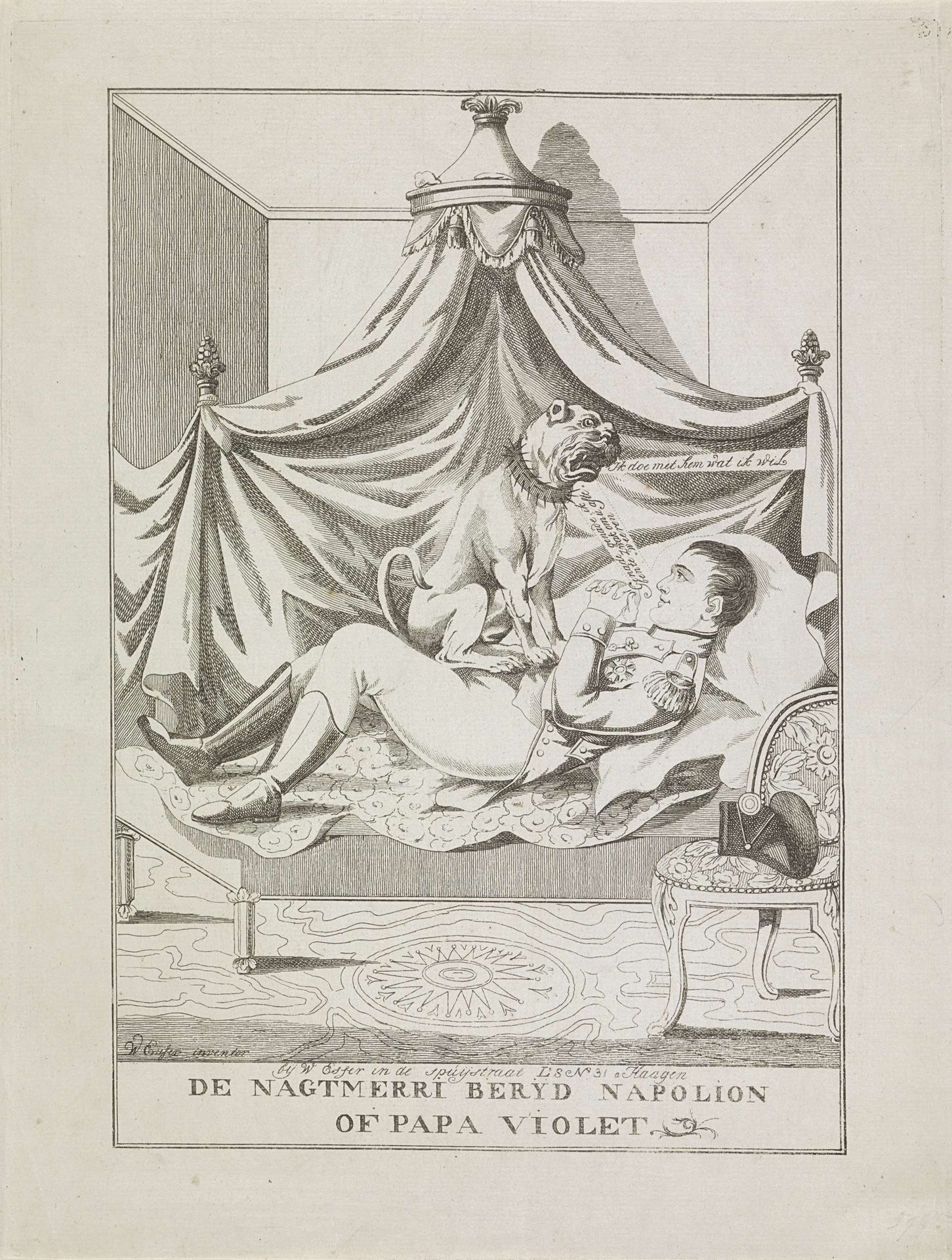 Napoleons Engelse nachtmerrie, 1813 by Wijnand Esser