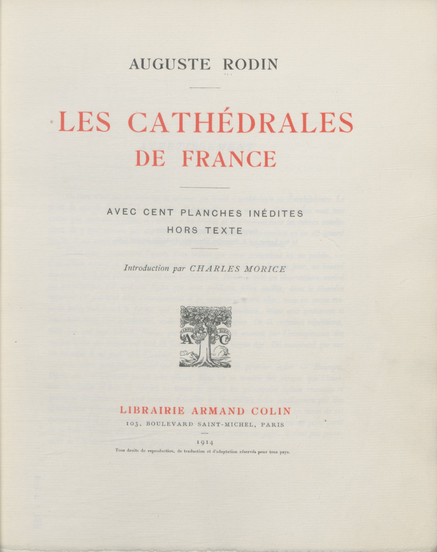 Les cathédrales de France by Auguste Rodin