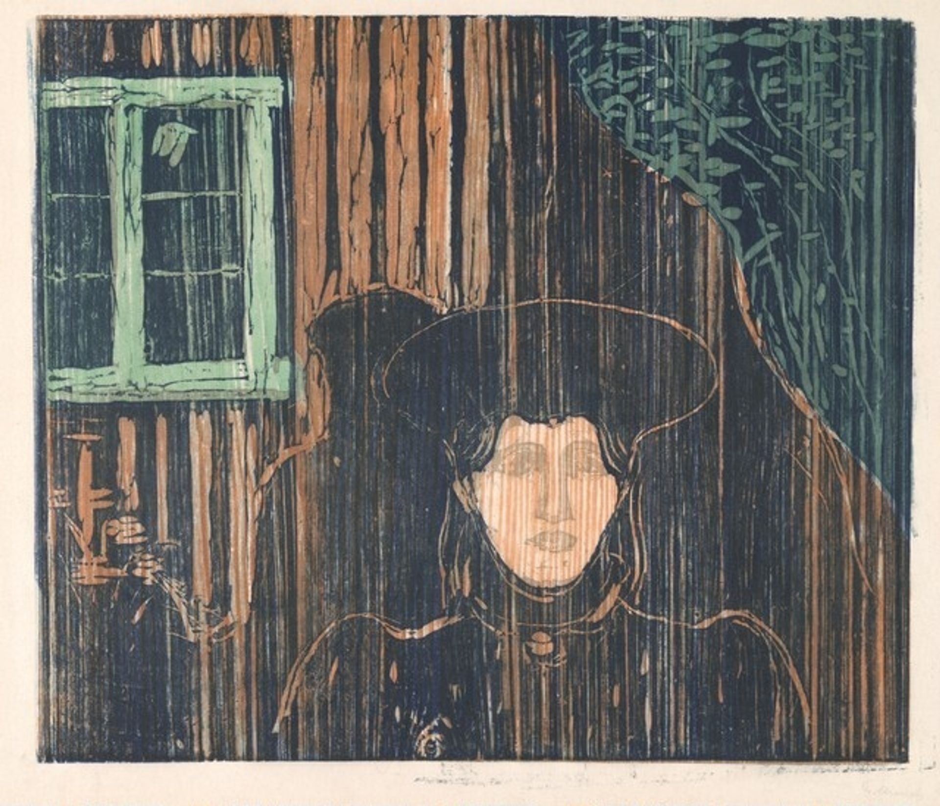 Moonlight I-II (Måneskinn I-II) by Edvard Munch