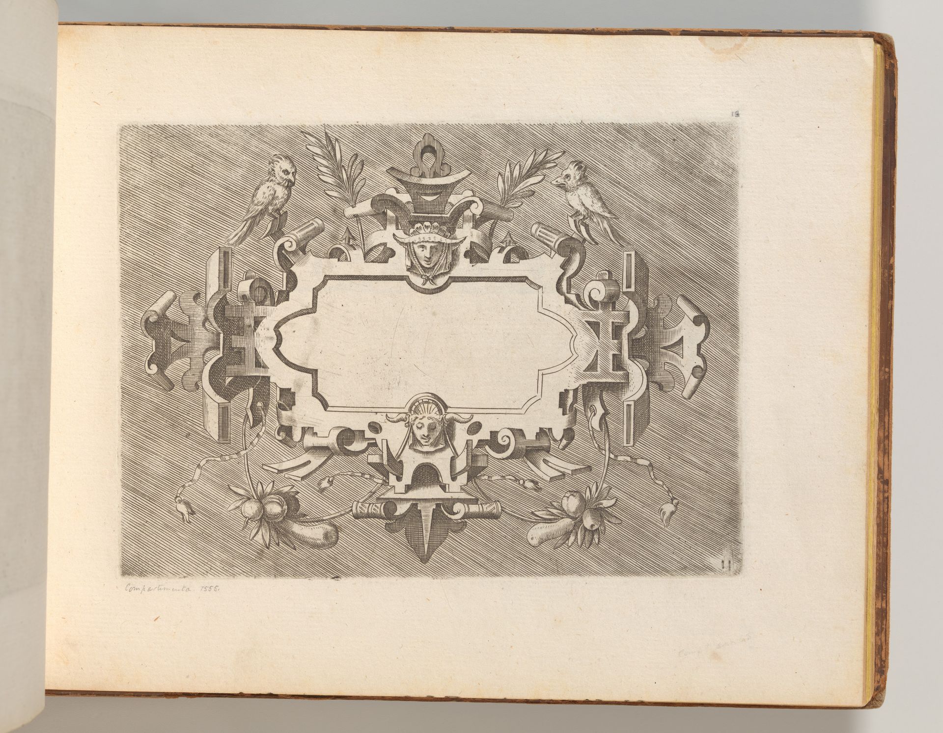 Targhe ed altri ornati di varie e capricciose invenzioni (Cartouches and other ornaments of various and capricious invention, page 13) by Hans Vredeman de Vries
