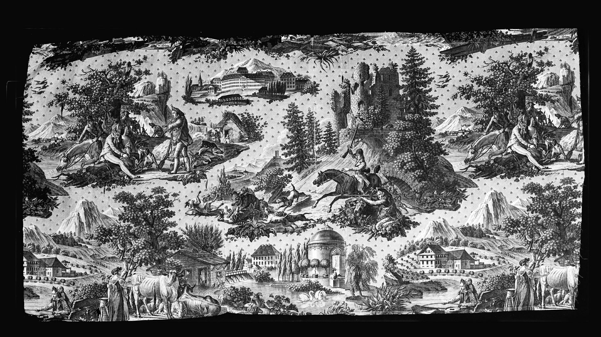 La Manufacture de Munster (Furnishing Fabric) by Antoine Henri Lebert