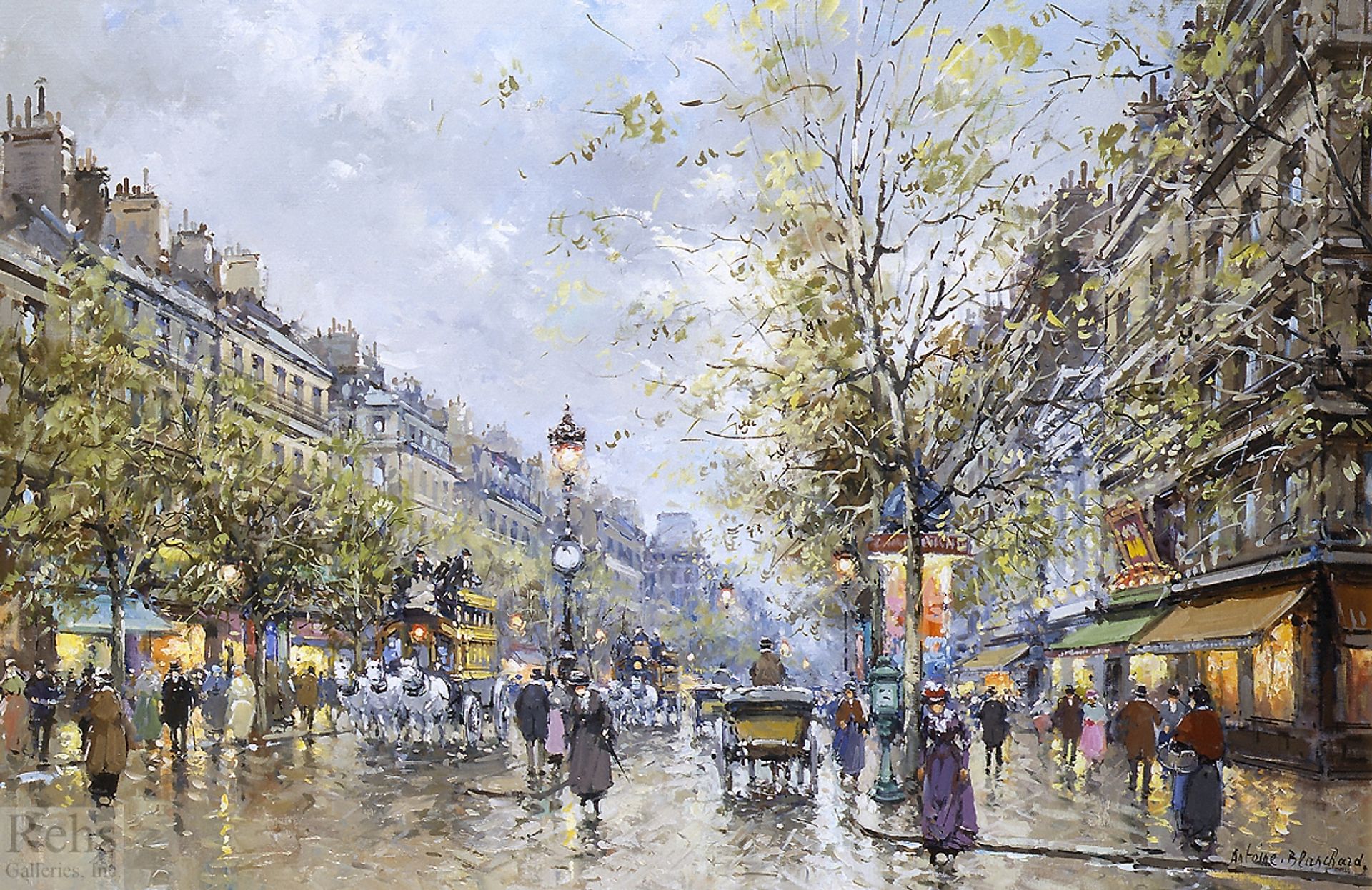 Boulevard Haussmann by Antoine Blanchard