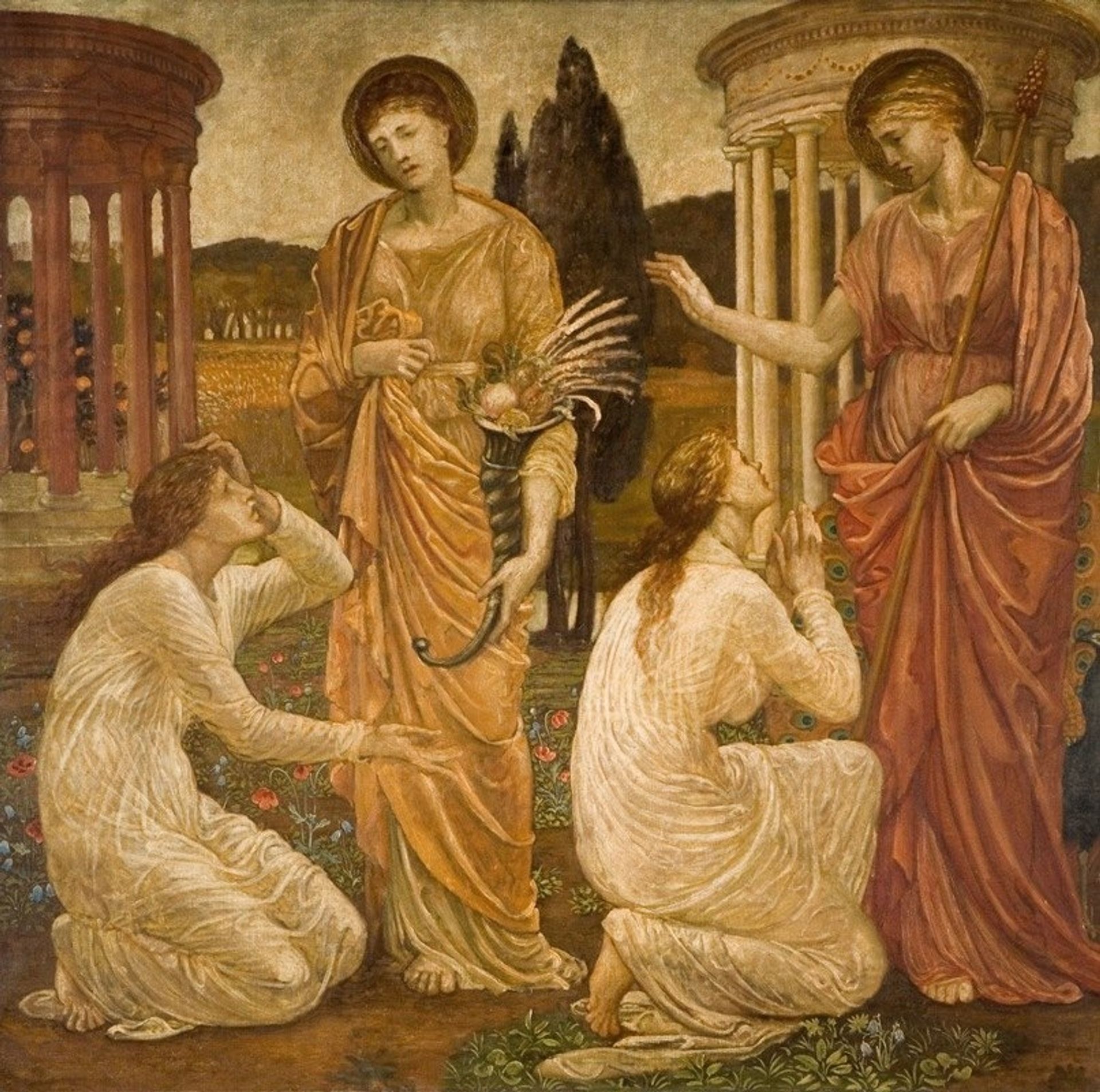 Psyche at the Shrines of Juno and Ceres by Edward Burne-Jones