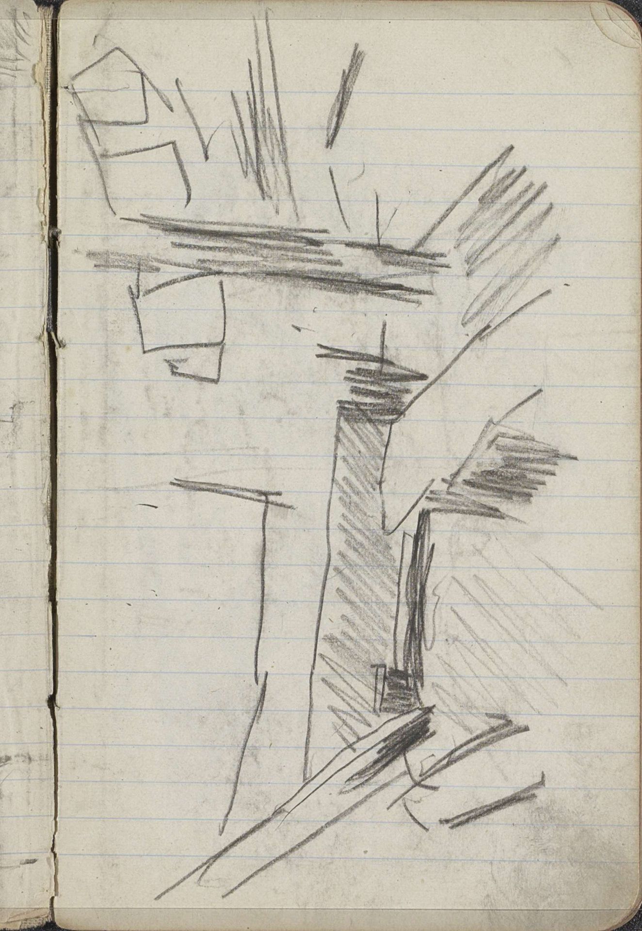 Studie, mogelijk van een boot by George Hendrik Breitner