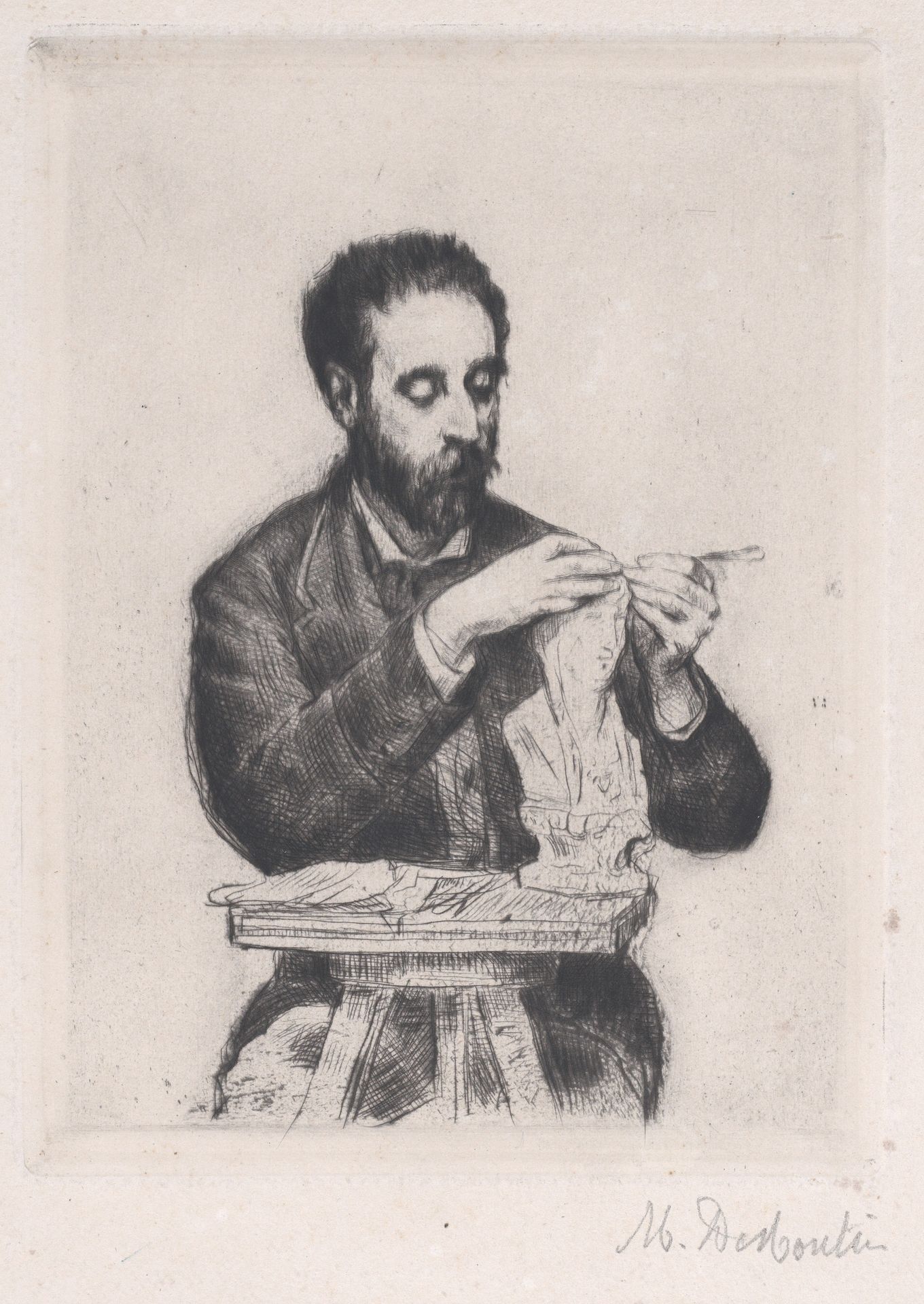 Portrait of Emile Soldi by Marcellin Desboutin