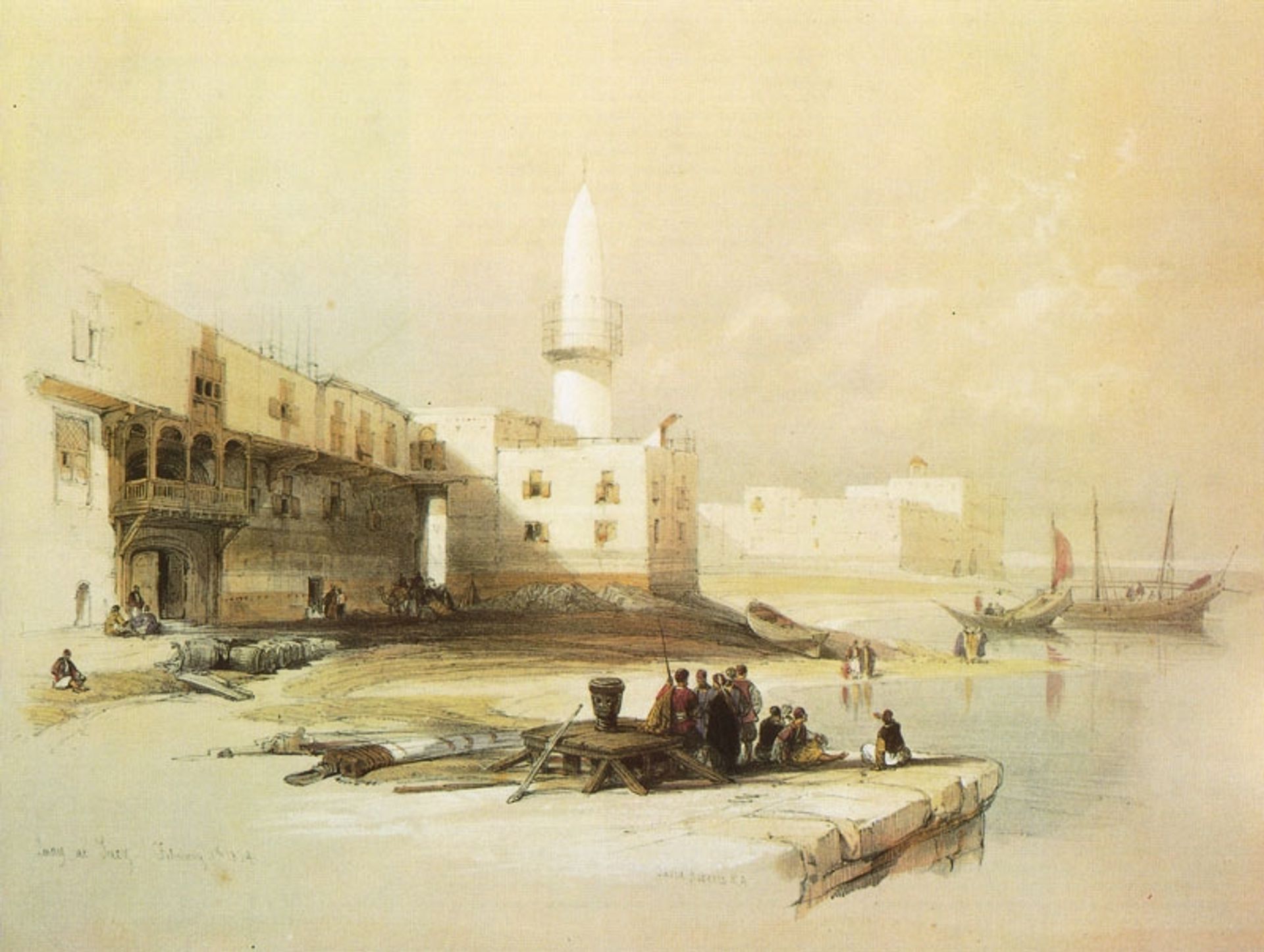 Scene on the Quay of Suez by David Roberts