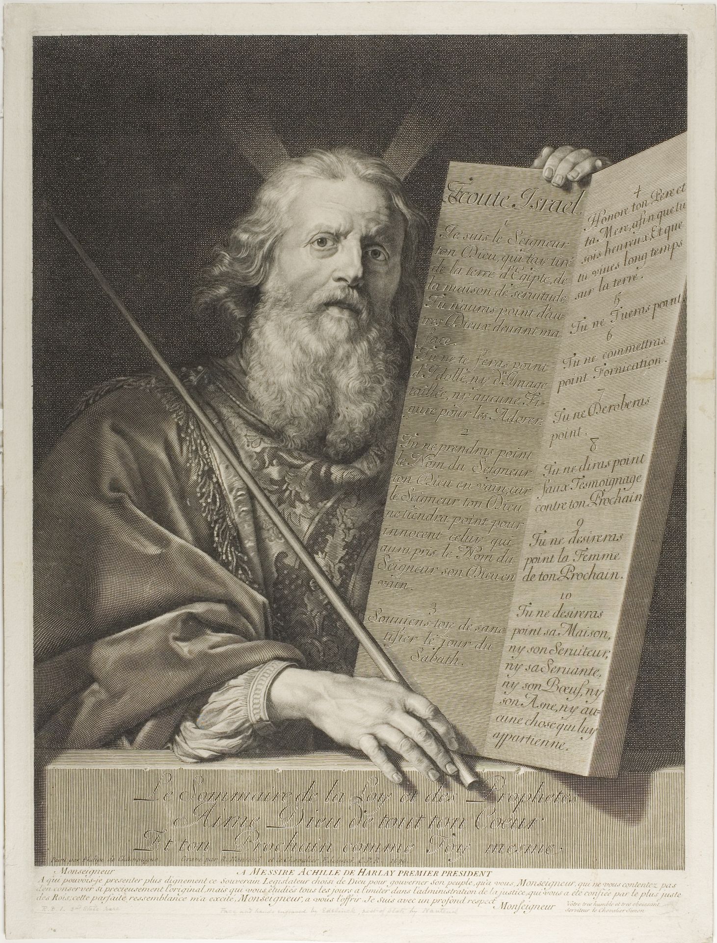 Moïse by Gérard Edelinck