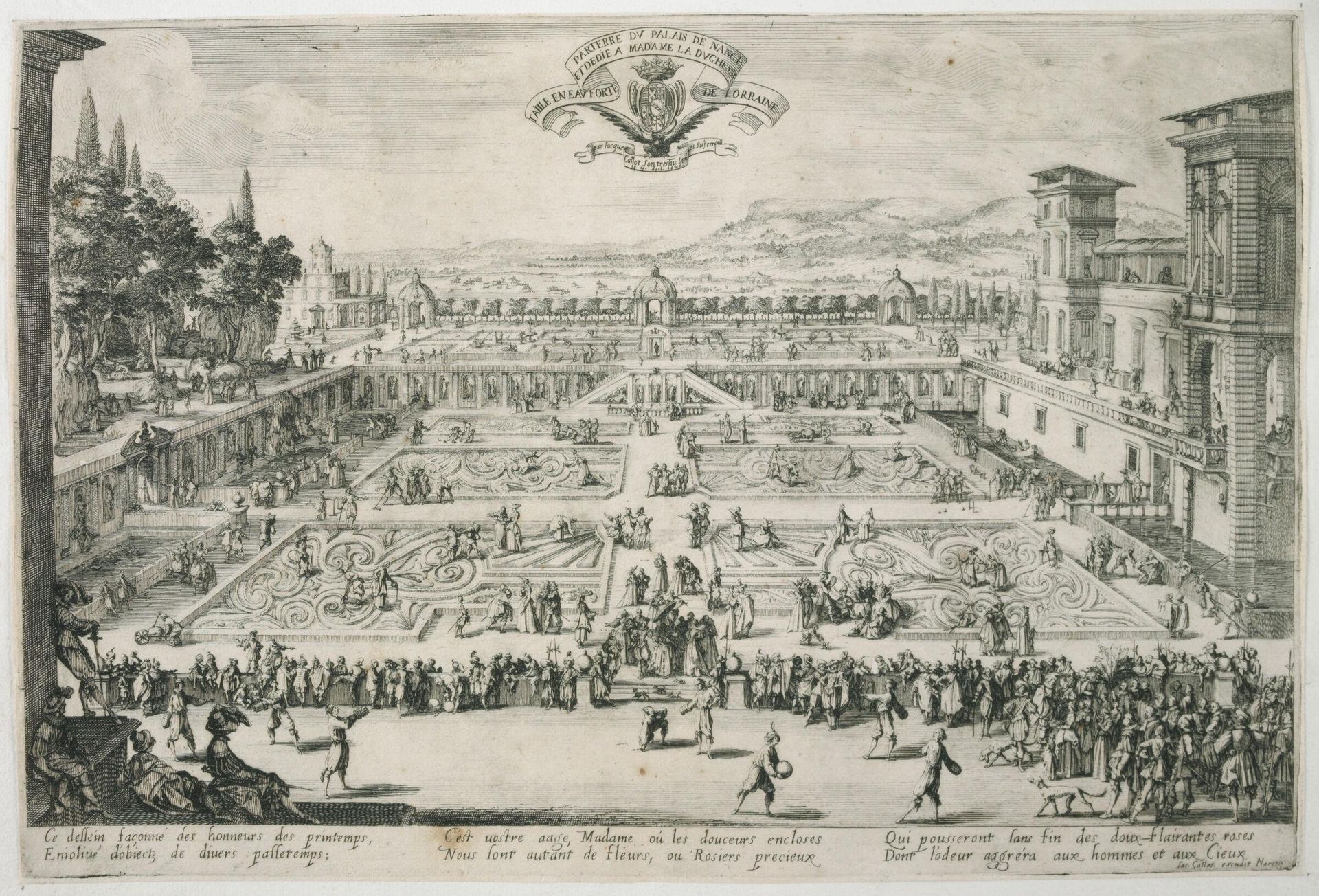 Parterre of Nancy by Jacques Callot