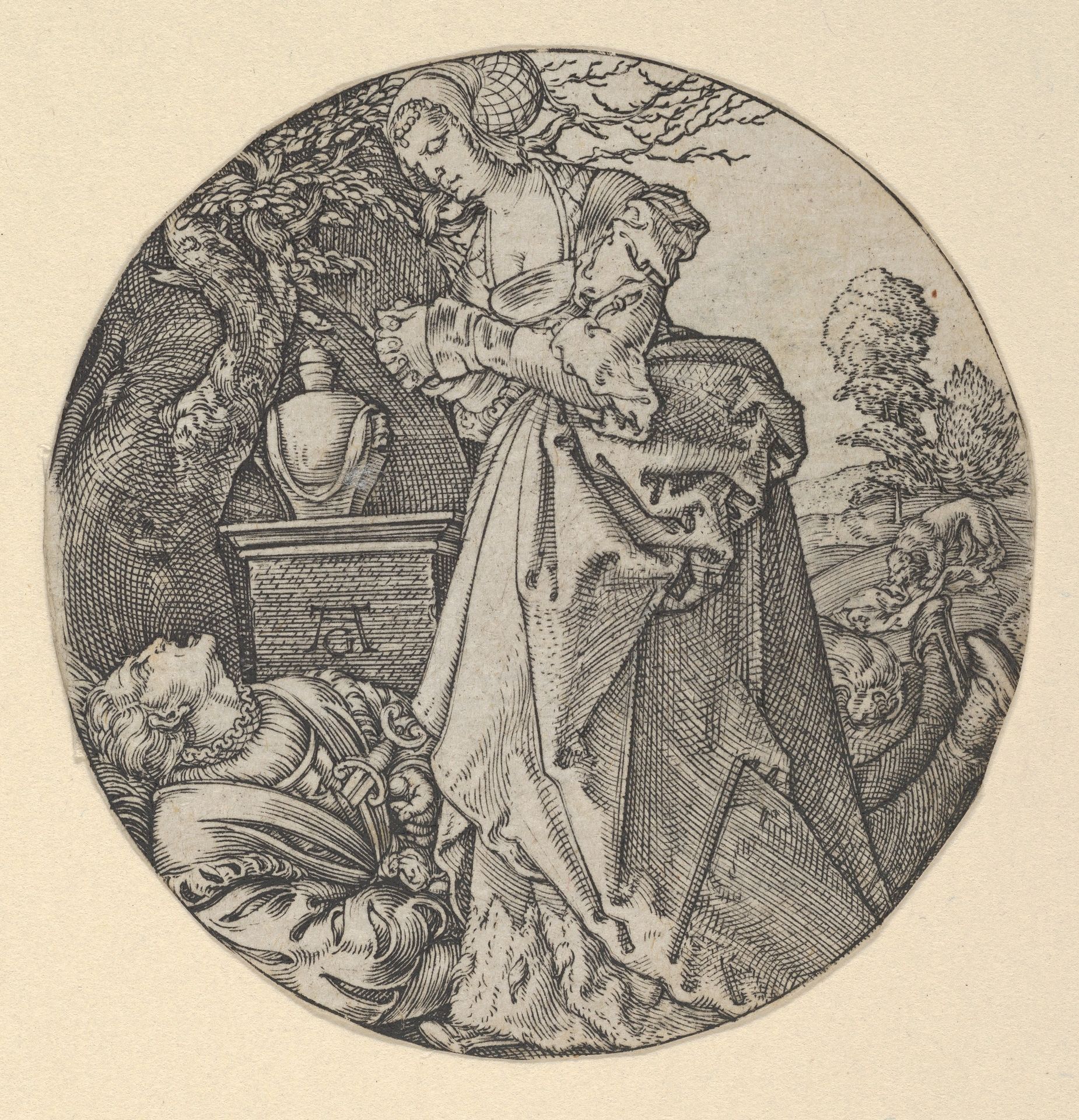 Pyramus and Thisbe by Heinrich Aldegrever
