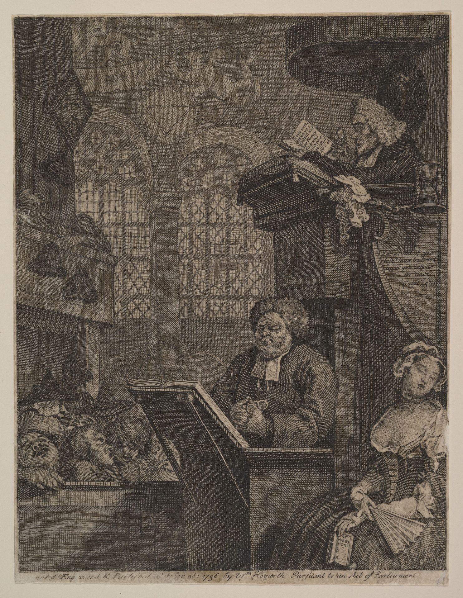 The Sleeping Congregation by William Hogarth