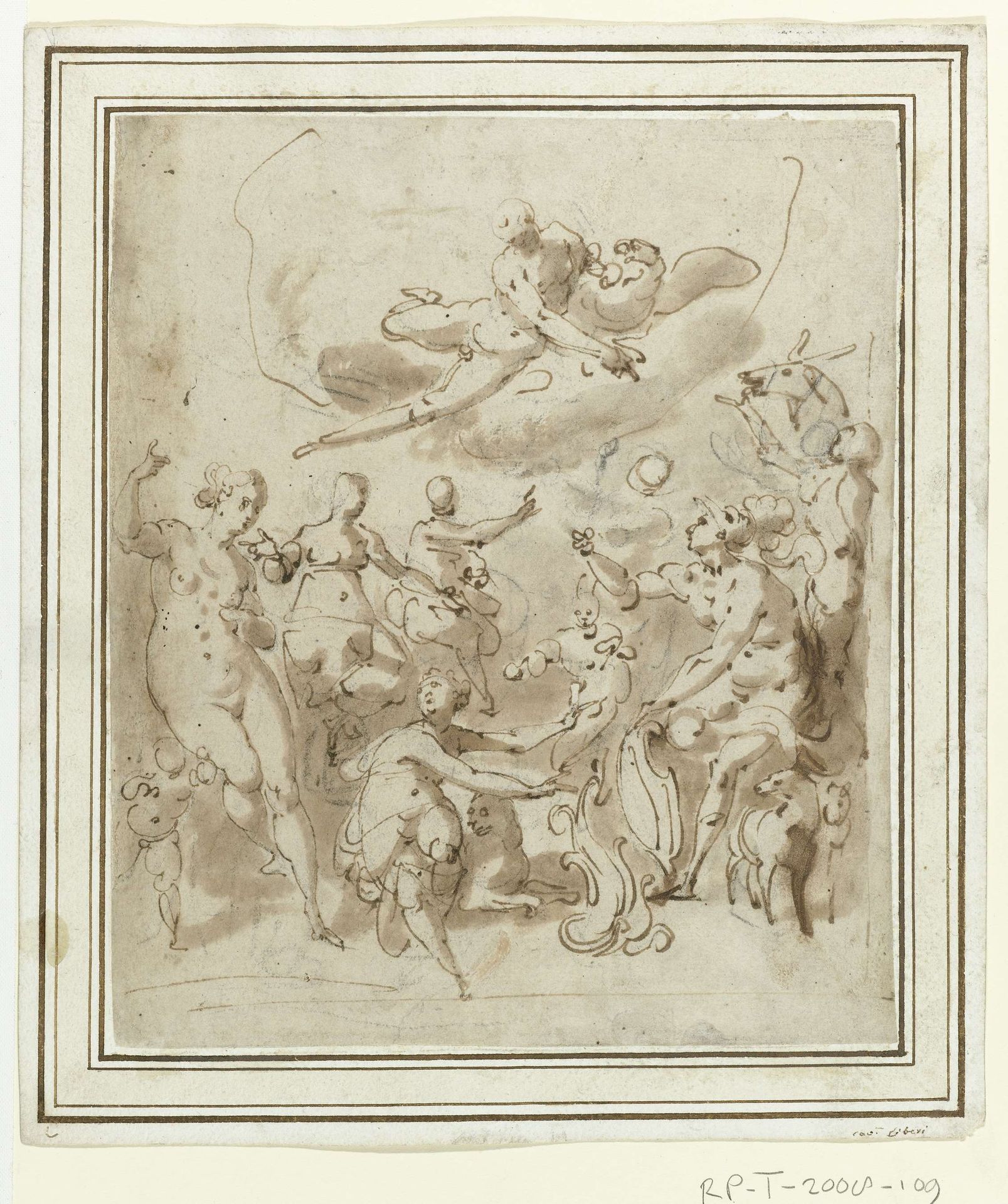 Allegorie op de moed by Jacopo Zucchi