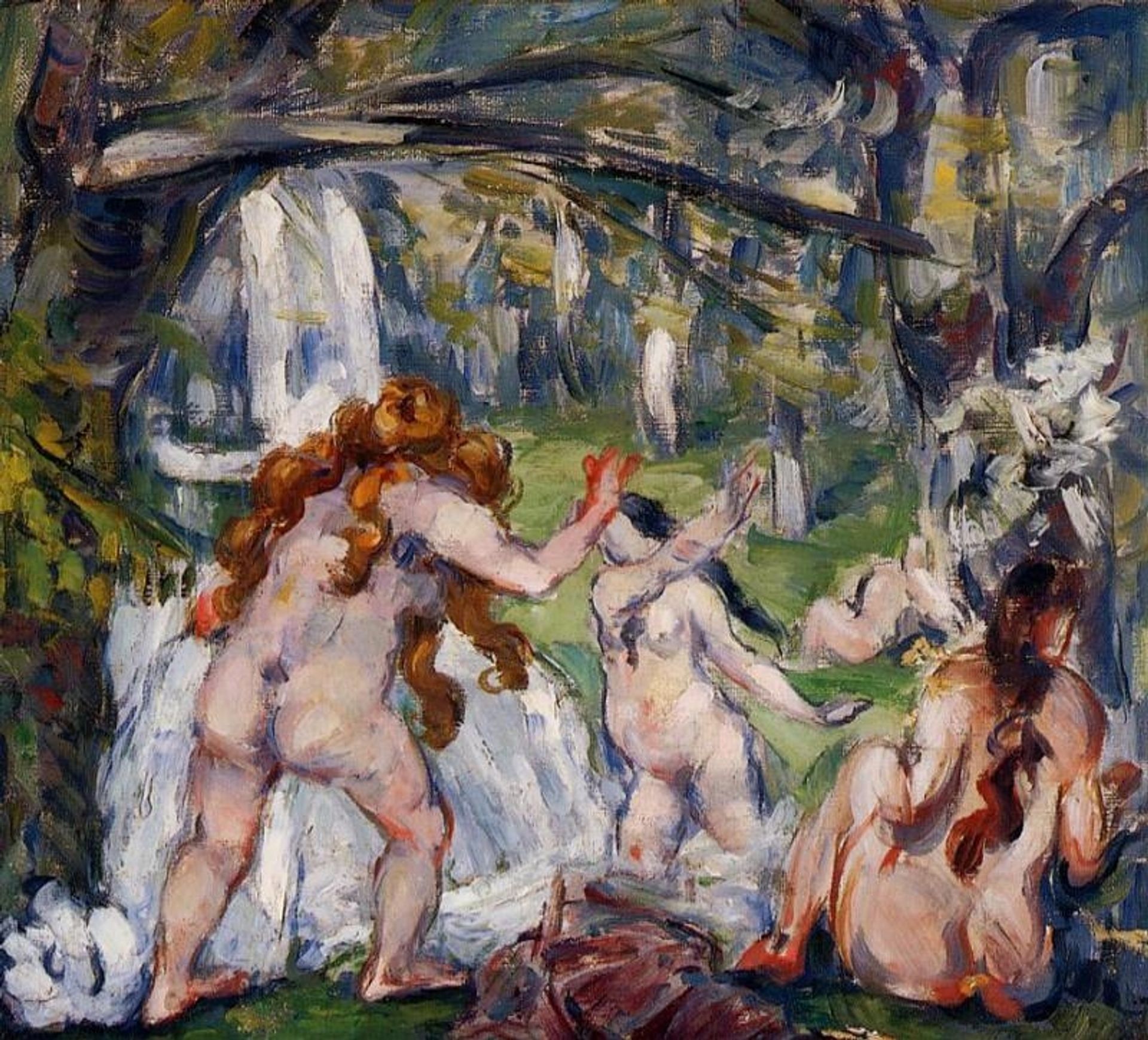 Three Bathers by Paul Cézanne
