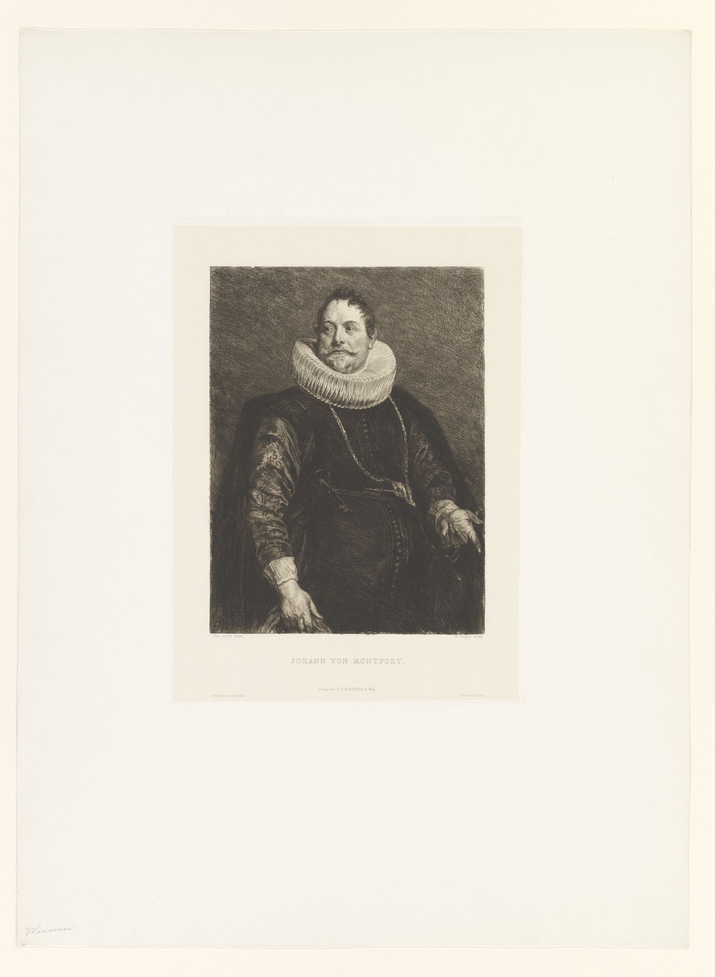Portret van Jan van Montfort by William Unger