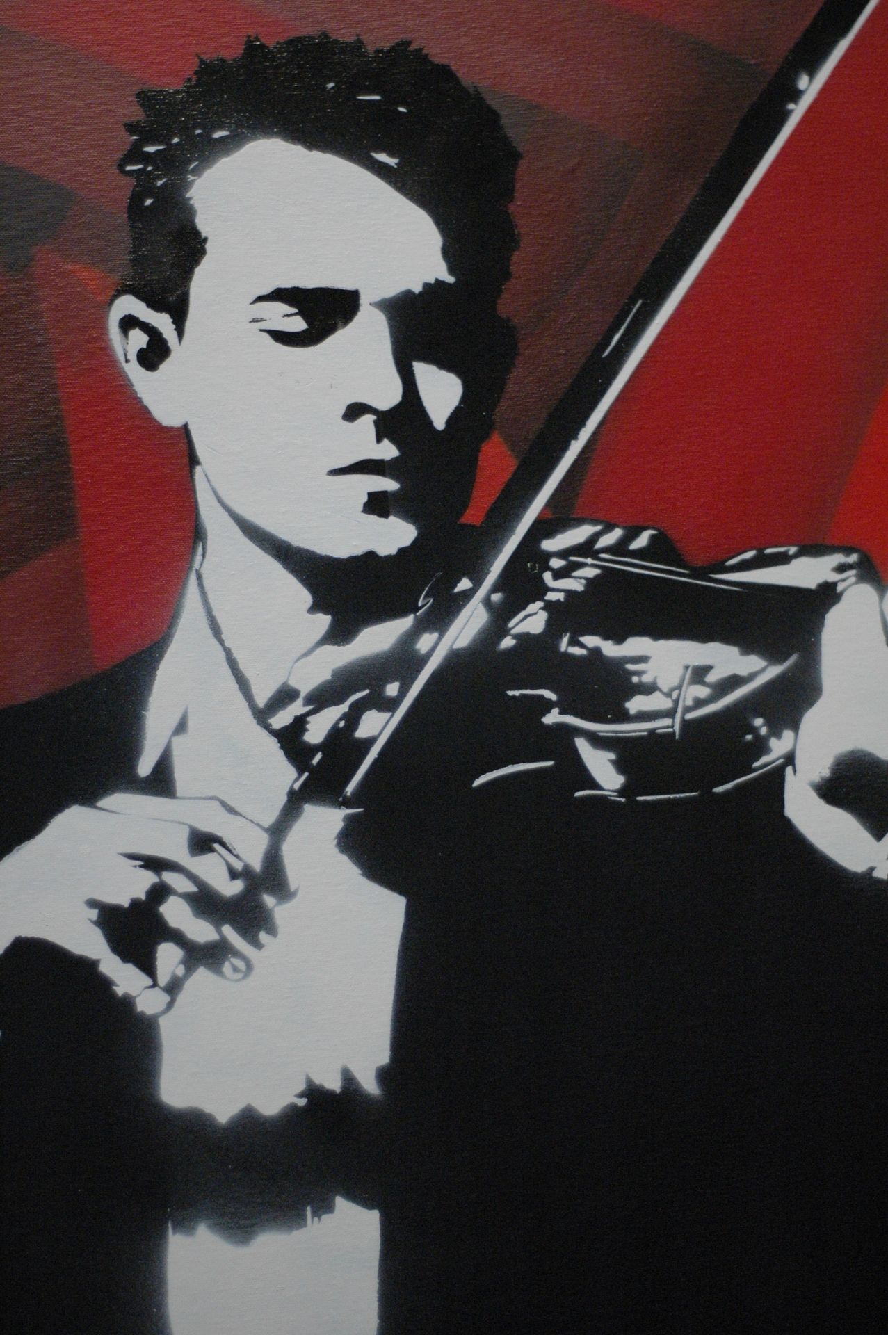 Violinist by Blek le Rat