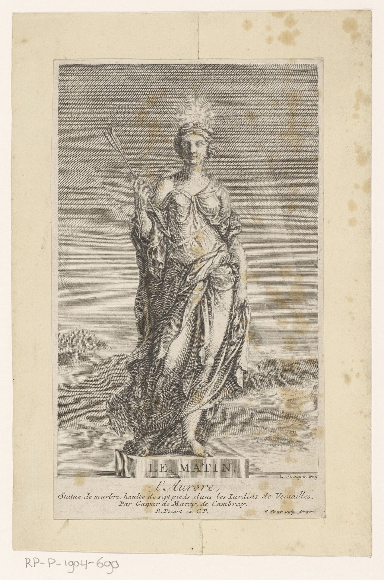 Standbeeld van Flora by Louis Surugue