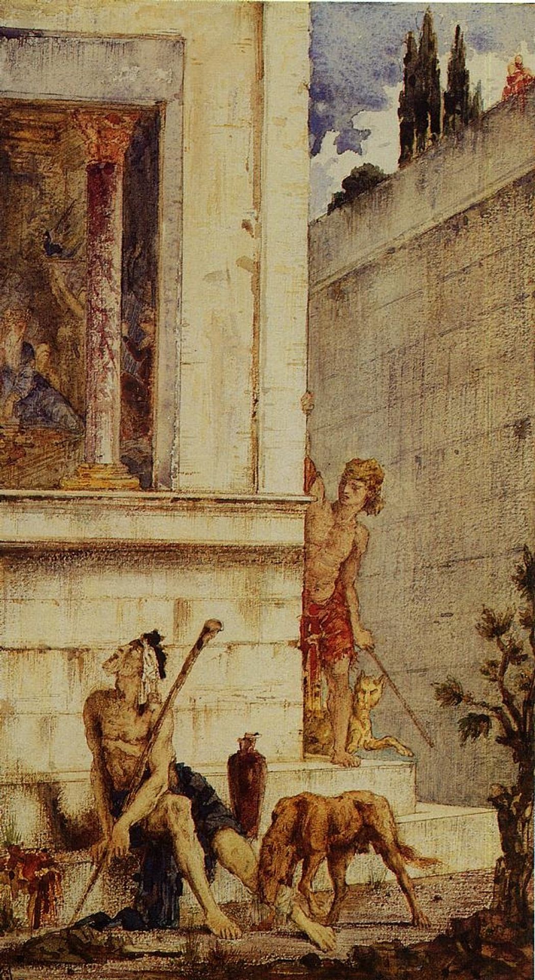 The Wicked Rich and the Poor Lazarus by Gustave Moreau