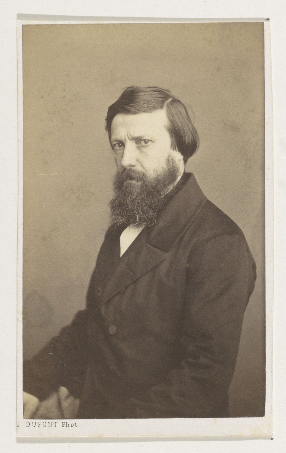 Portret van de schilder François Antoine de Bruycker, halffiguur by Joseph Dupont