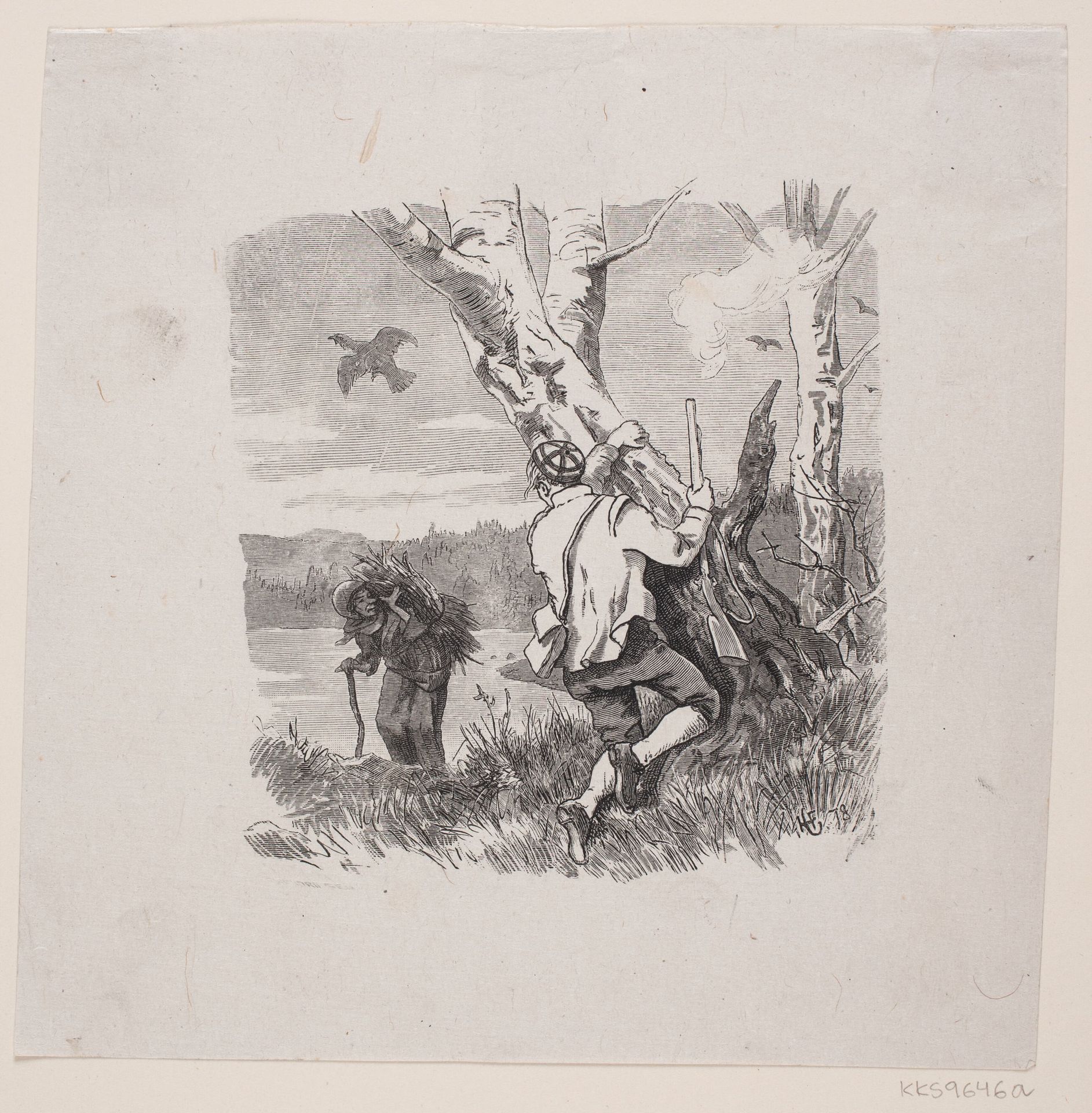 Illustration til eventyret "En Tiurleg i Holleia" by Anonymous