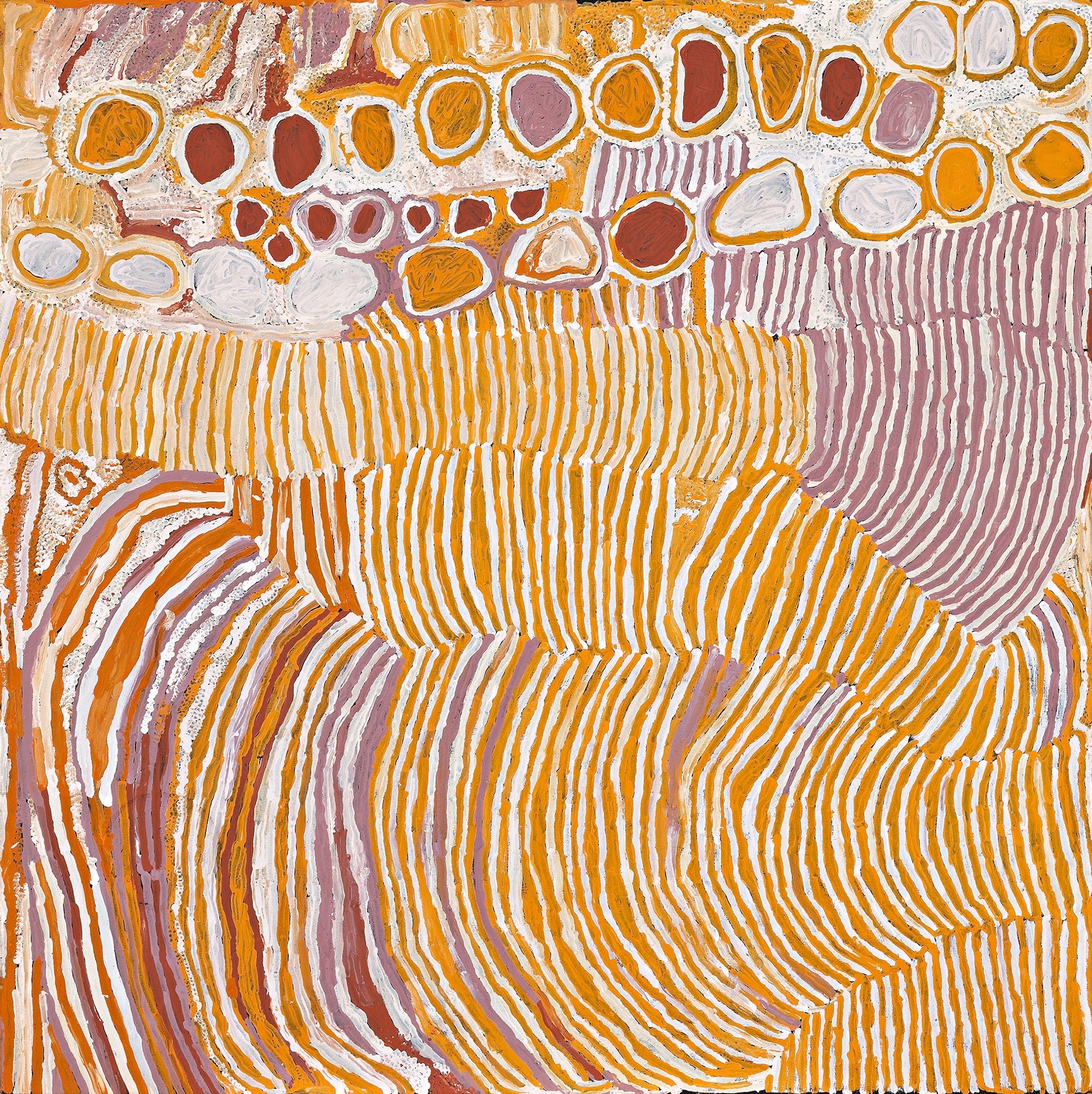 Kungka Kutjarra (Two Women) by Makinti Napanangka