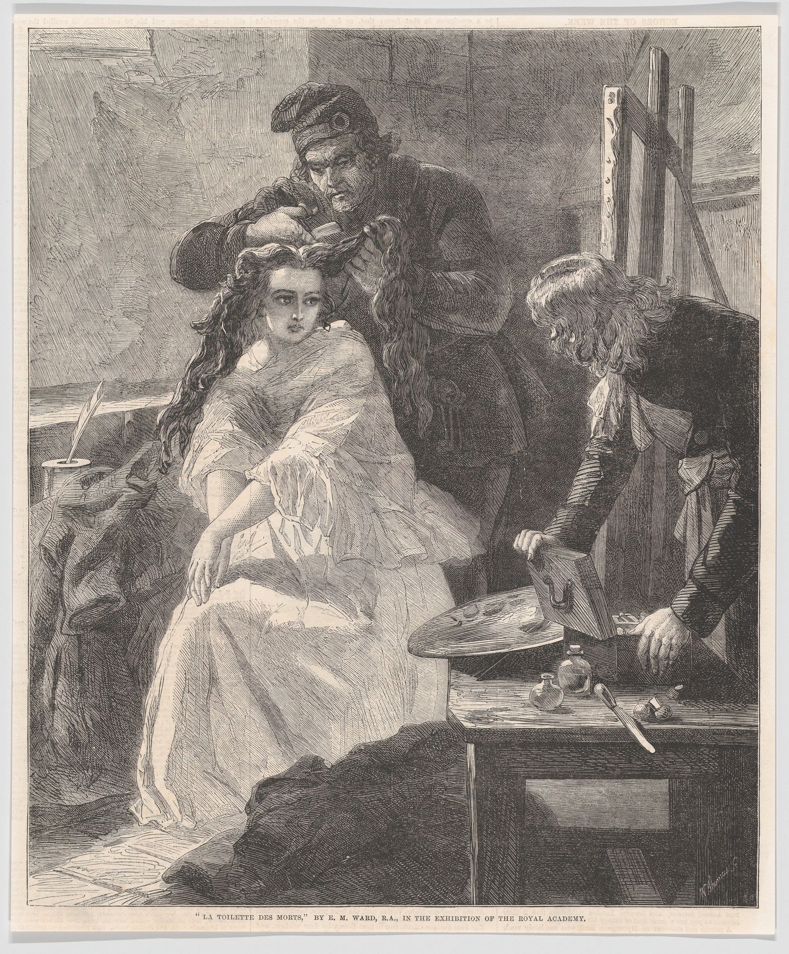 La Toilette des Morts, from "Illustrated London News" by William Luson Thomas