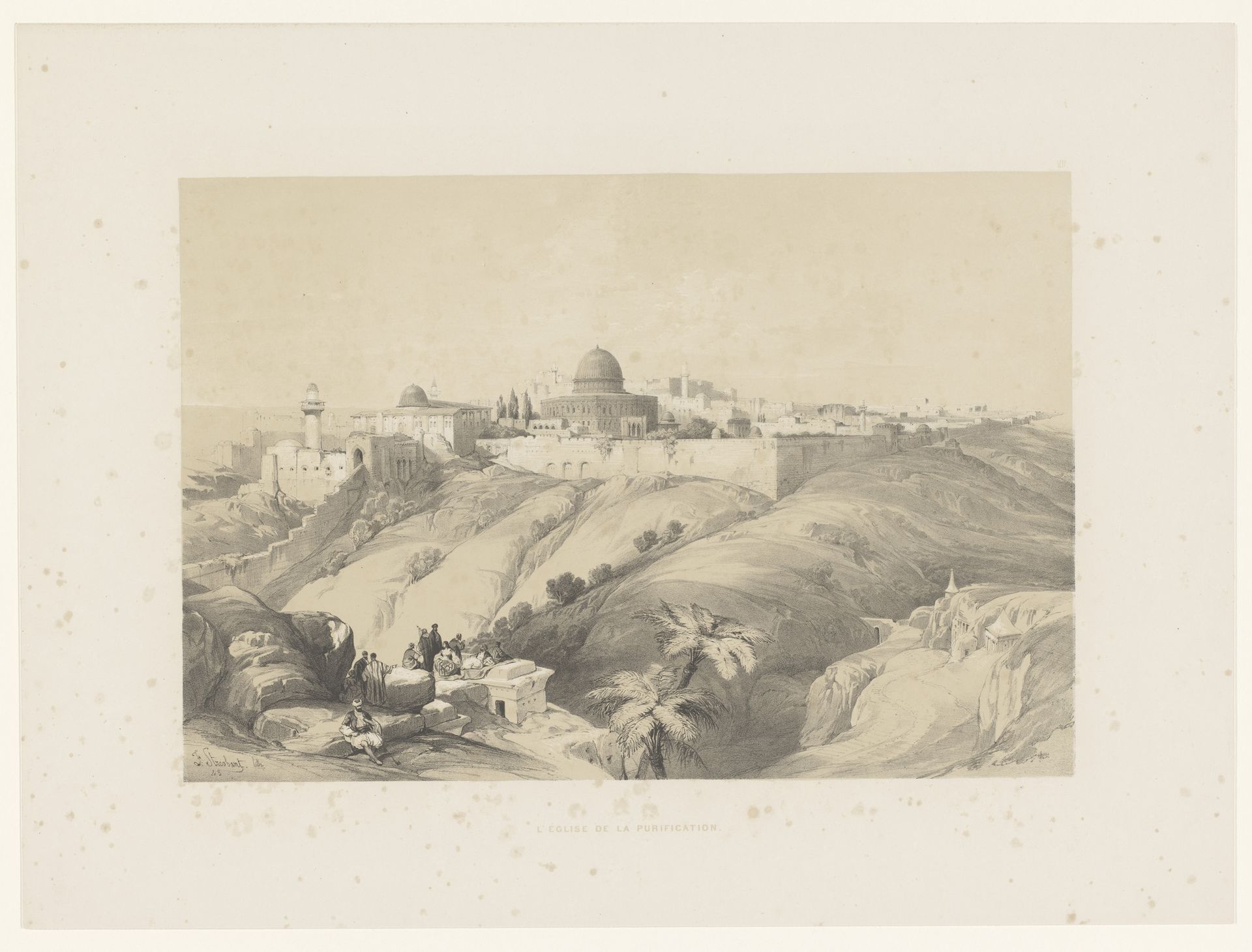 Gezicht op Jeruzalem by François Stroobant