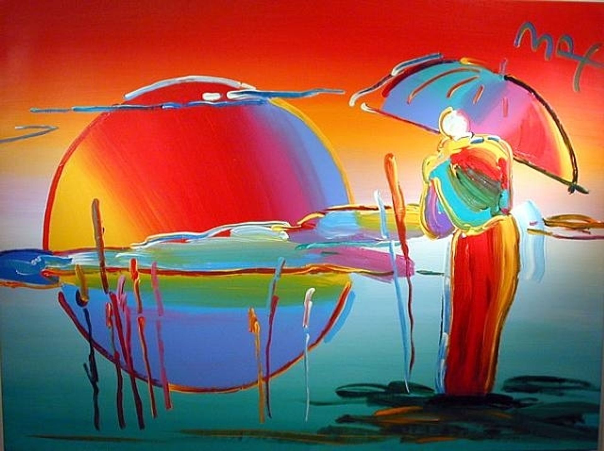 Buddha Moon (Monk Sunrise) by Peter Max