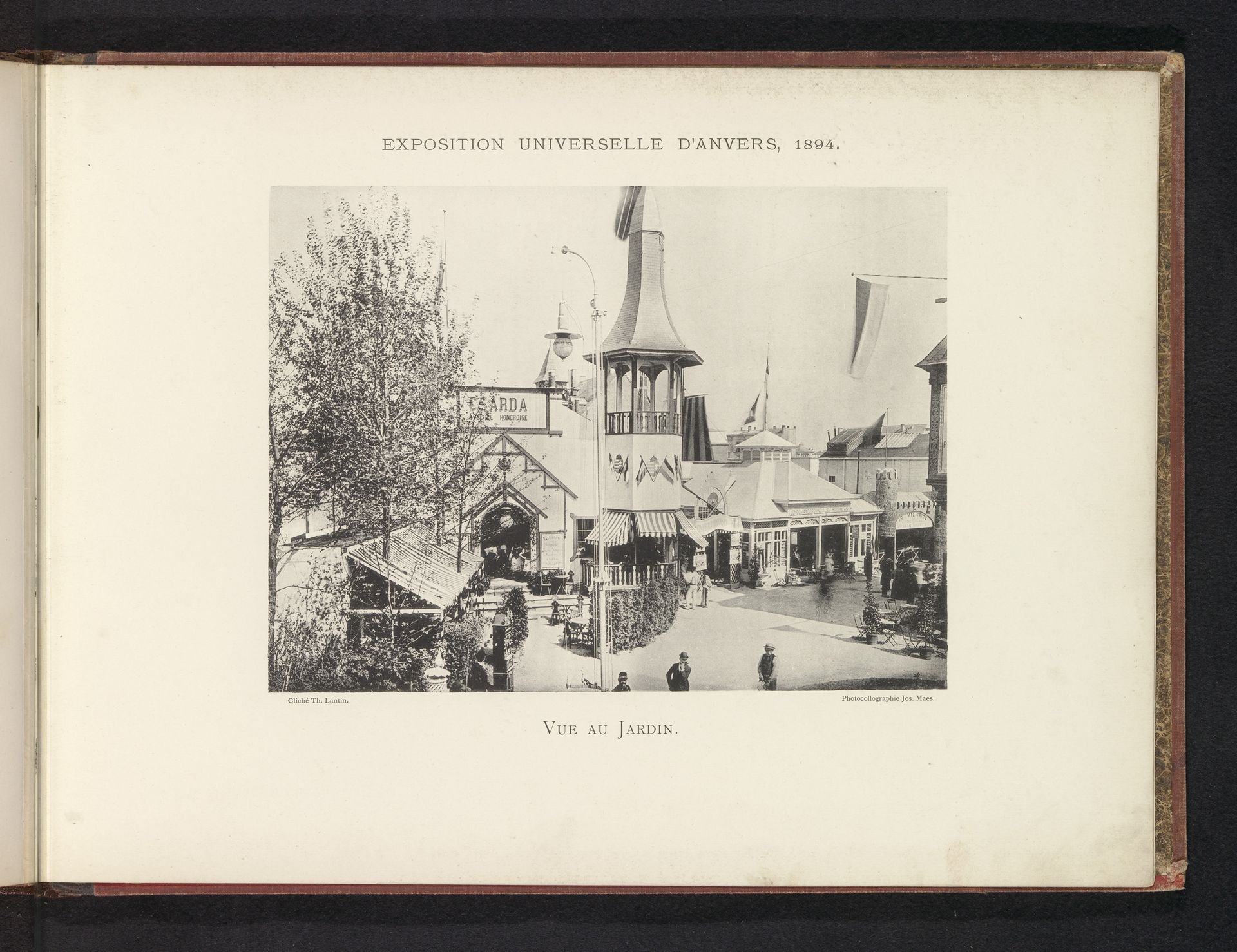 Gezicht op de wereldtentoonstelling te Antwerpen by Th. Lantin