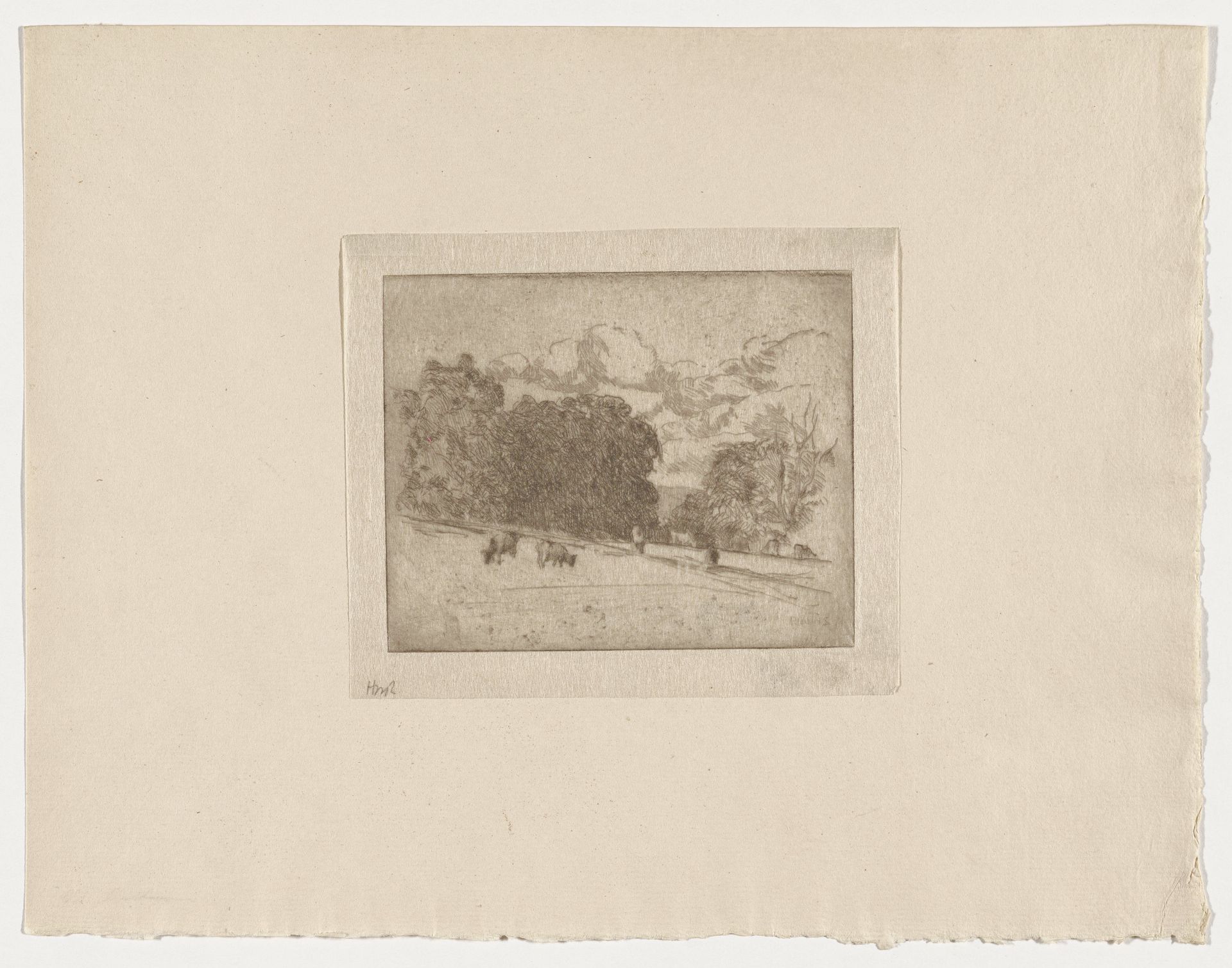 Landscape with Cows by Harry W. Rubens