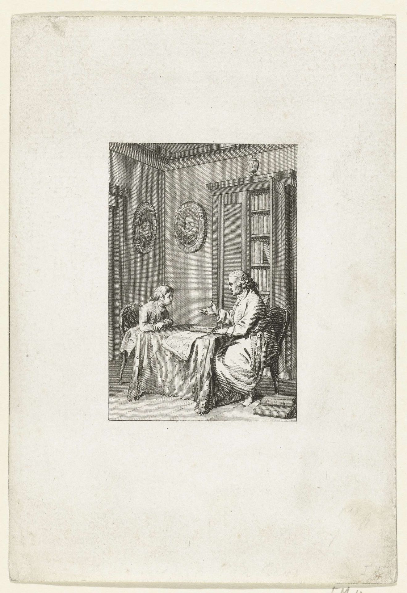 Titelprent uit J. Fokke's Geschiedenissen der Vereenigde Nederlanden voor de vaderlandsche jeugd by Reinier Vinkeles