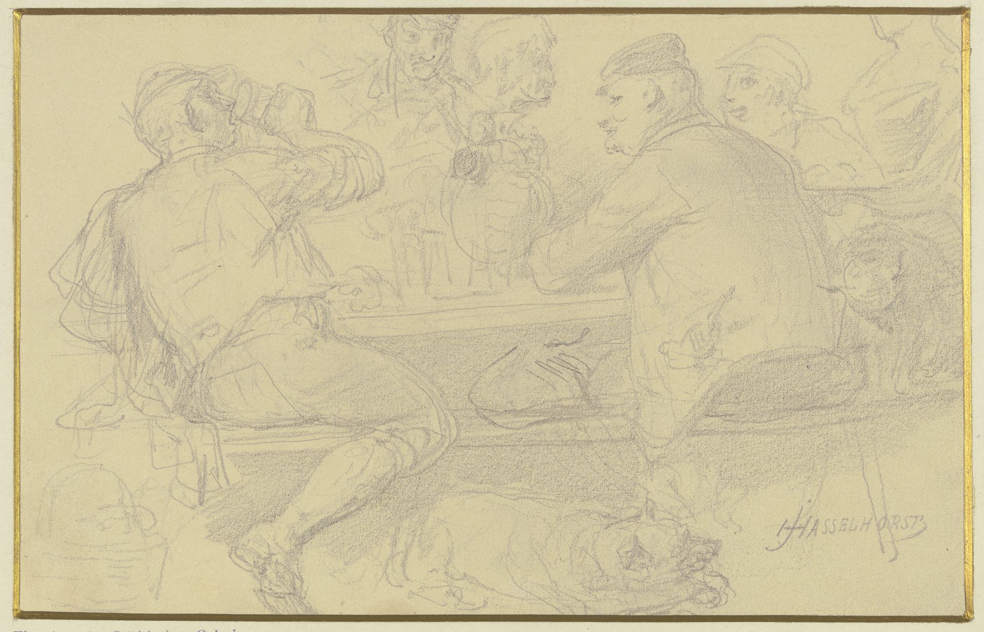 With apple cider by Johann Heinrich Hasselhorst