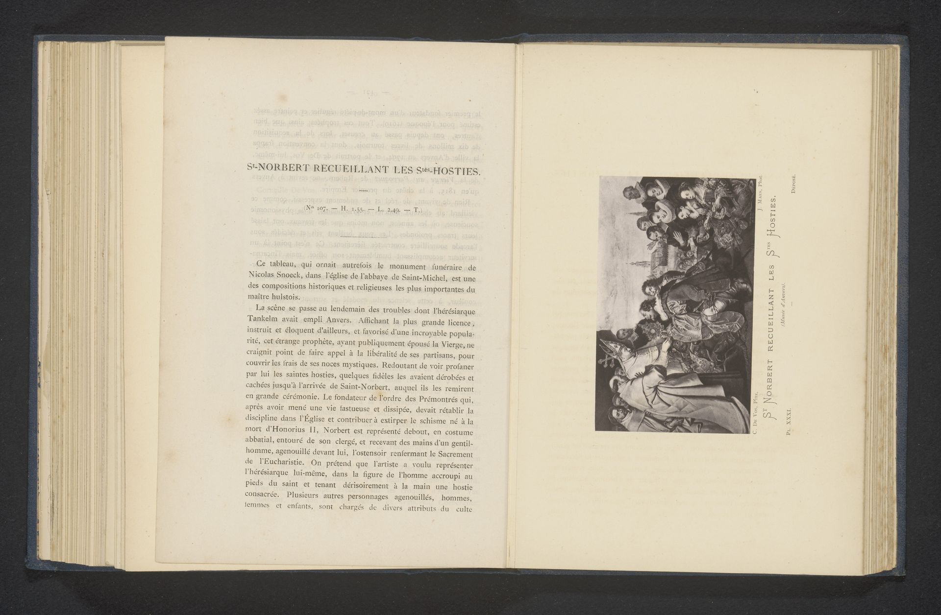 Reproductie van De inwoners van Antwerpen retourneren aan de heilige Norbert de monstrans en andere heilige foedralen door Cornelis de Vos by Joseph Maes