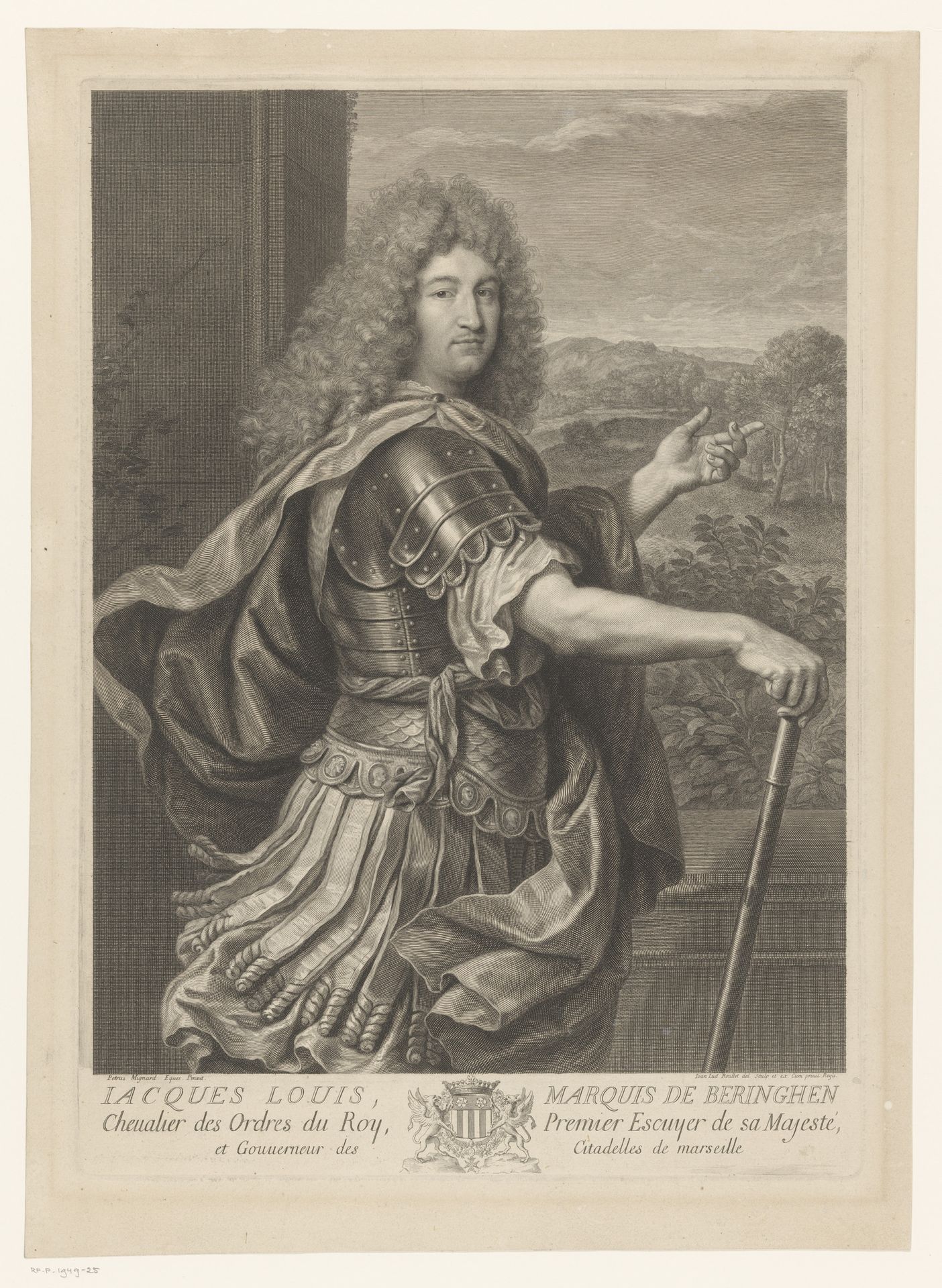 Portret van Jacques-Louis de Beringhen by Jean Louis Roullet