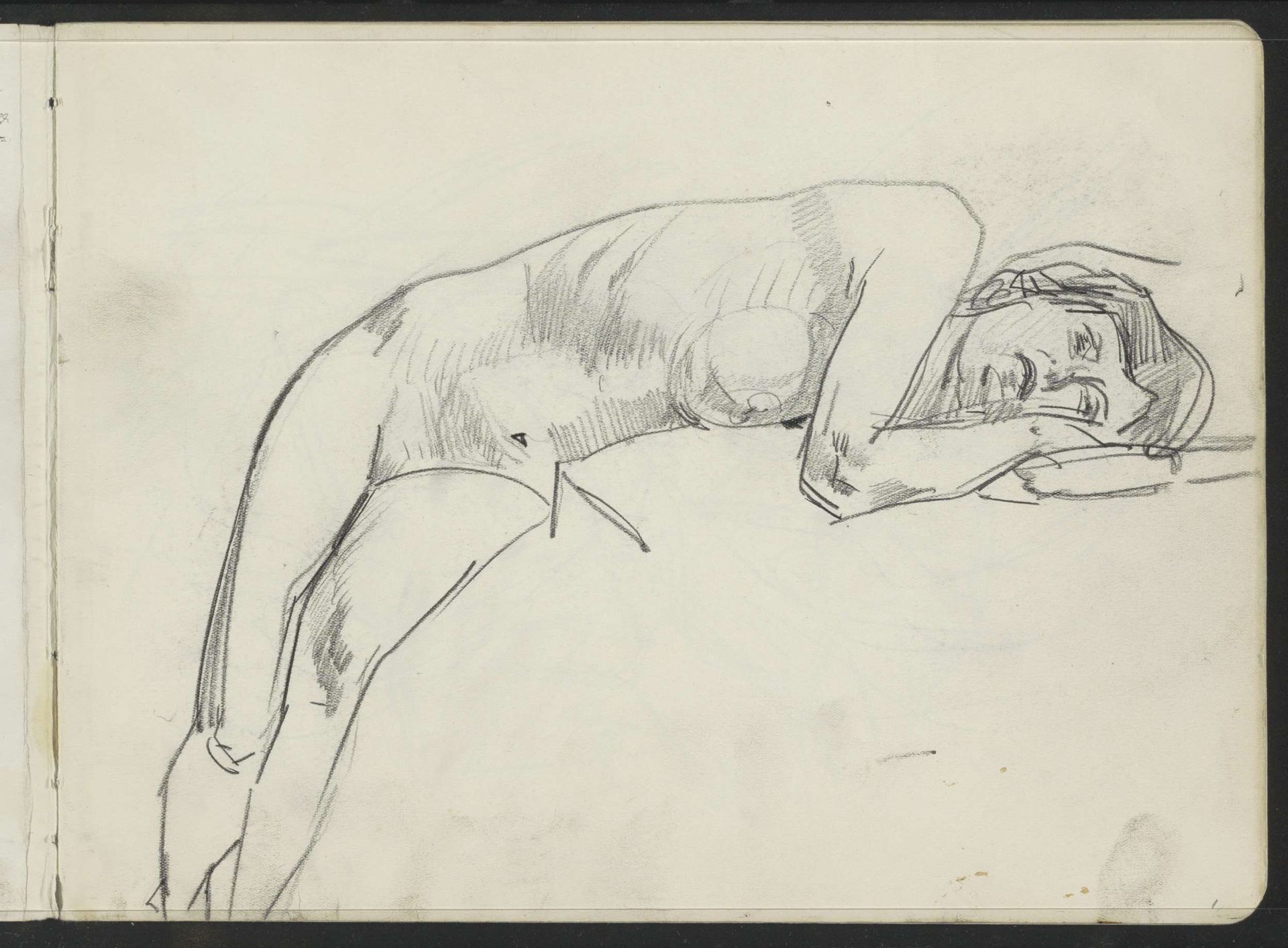Reclining Female Nude by Isaac Israels
