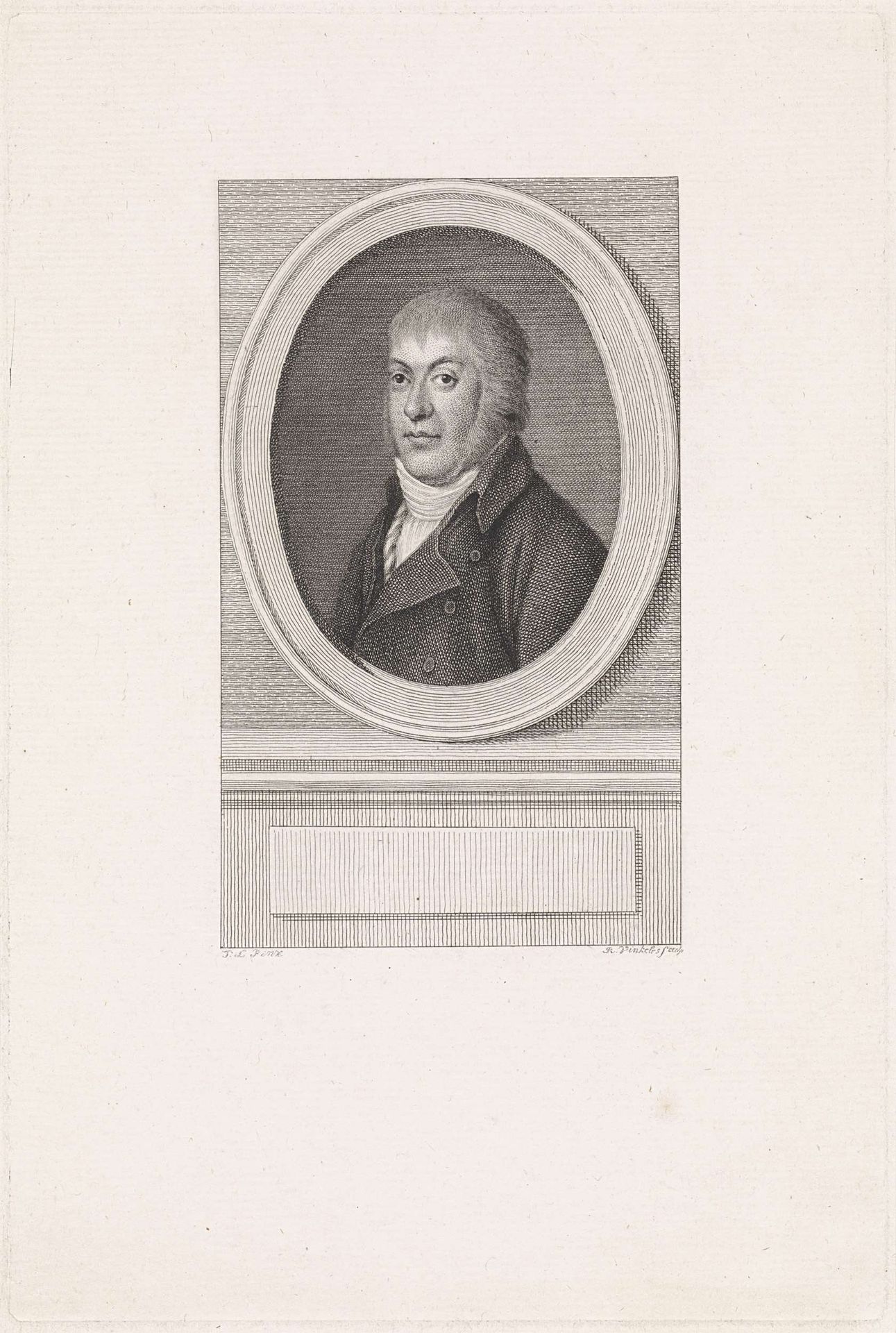 Portret van Pieter Vreede by Reinier Vinkeles