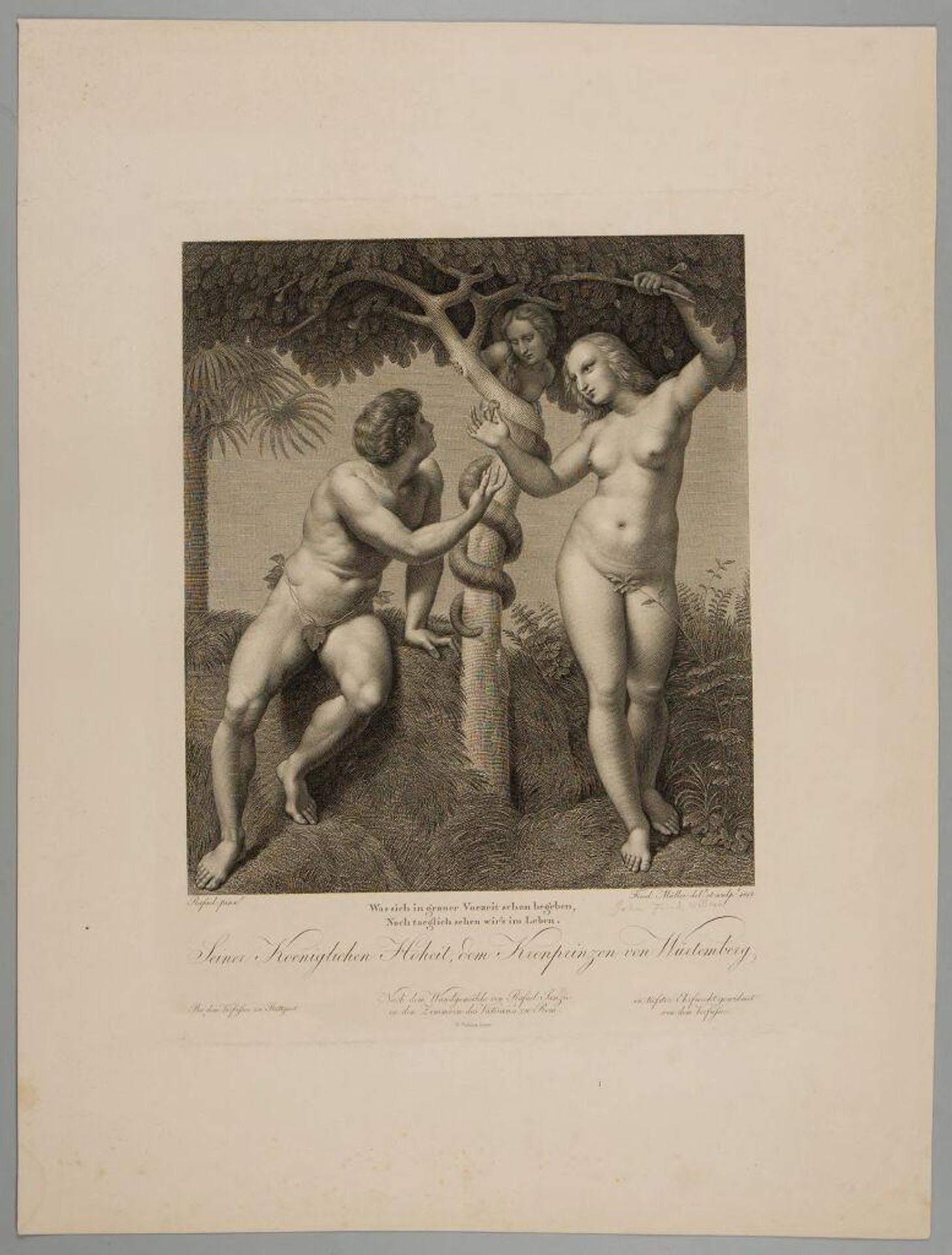Adam and Eve by Johann Friedrich Wilhelm Müller